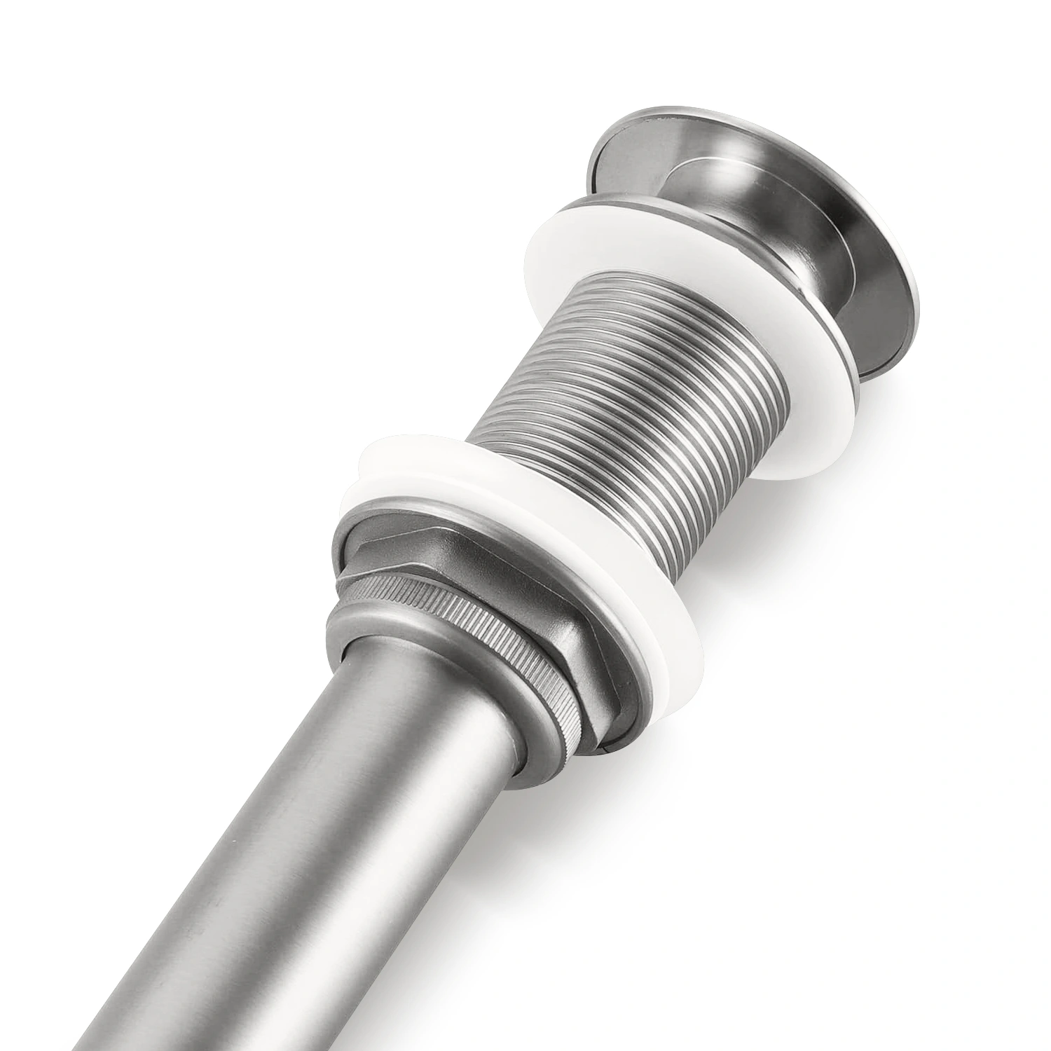 Bathroom Sink Drain without Overflow, Vessel Sink Lavatory Vanity Pop Up Drain Stopper, 304 Stainless Steel view 3