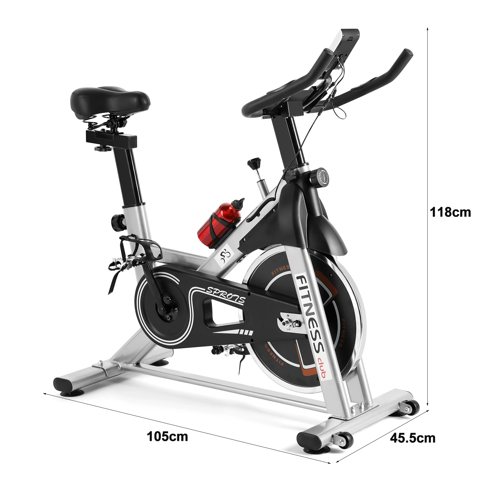 Exercise Bike Indoor Spinning Bike with 12KG Flywheel view 2