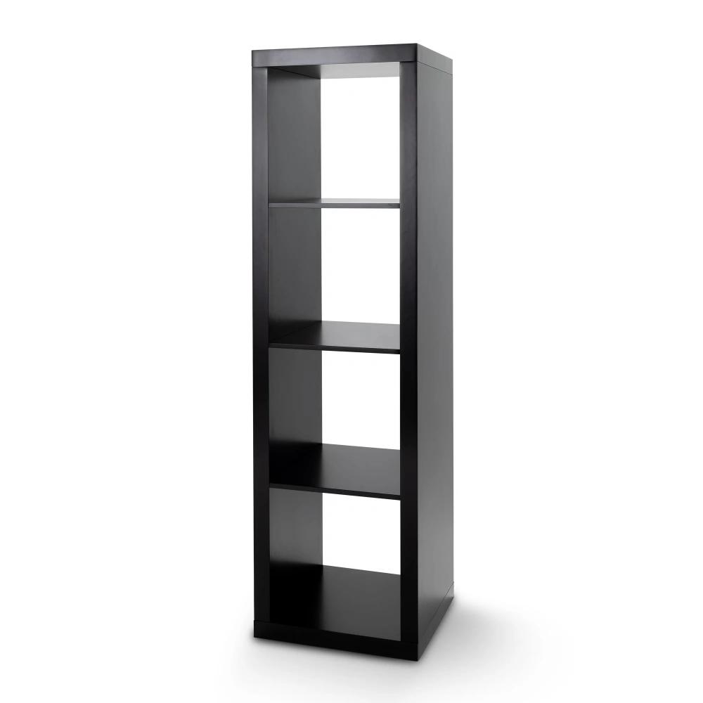 4 Cube Vertical Storage Organizer, Solid Black (Shipment from Walmart) view 3