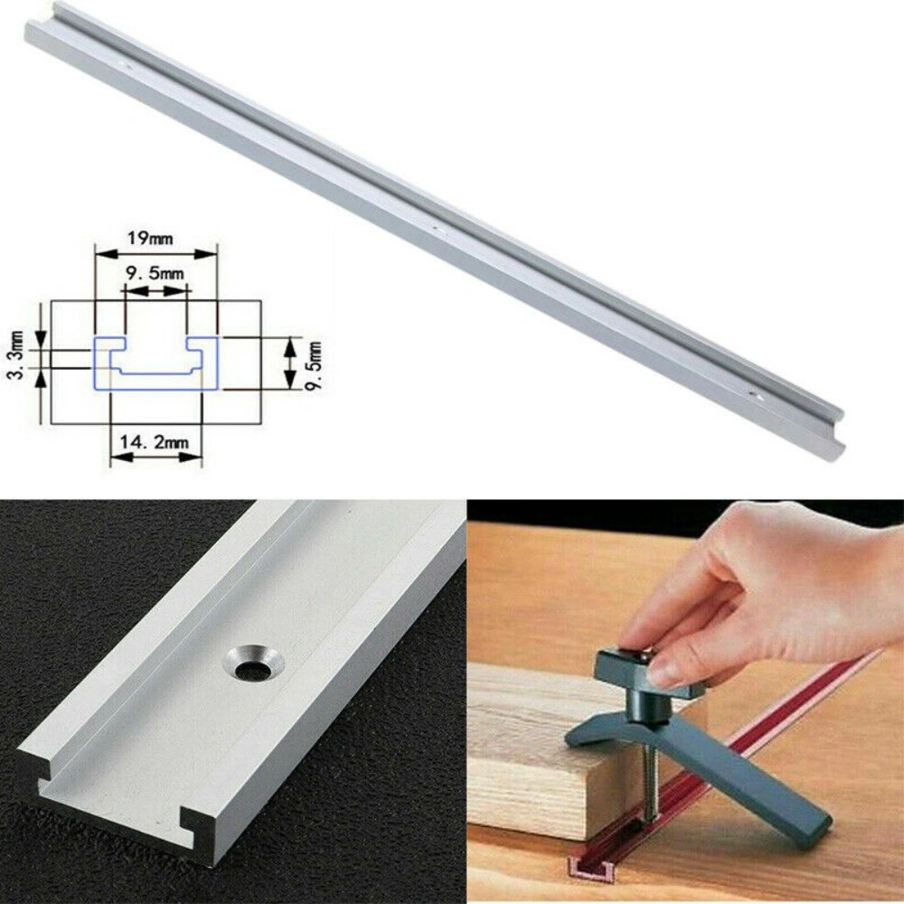 800/1000mm T-slot T-track Miter Track Jig Fixture Slot Woodworking Tool Aluminum-800mm view 4