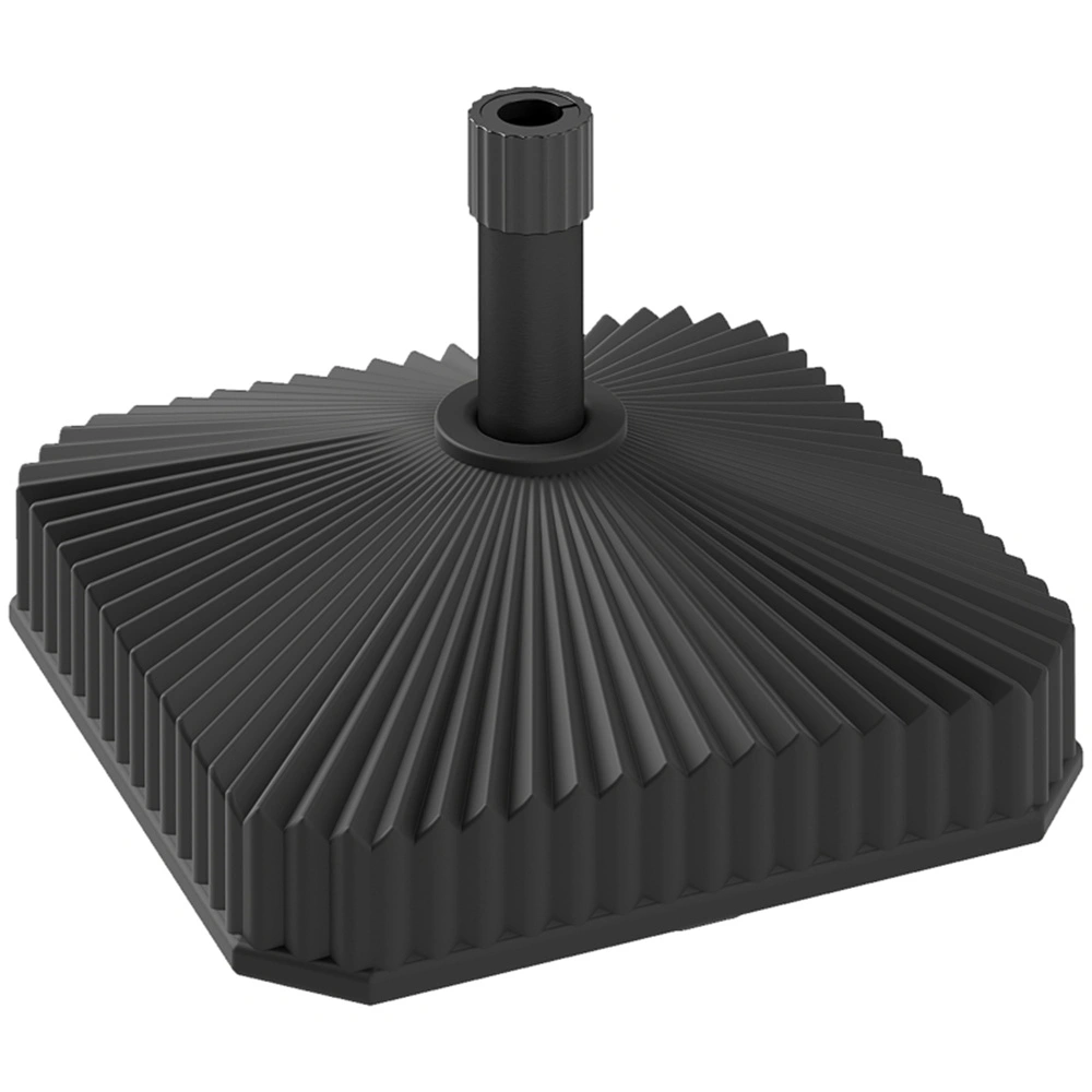 Heavy Duty Umbrella Base - Round Patio Market Umbrella Stand for Outdoor Deck & Garden
