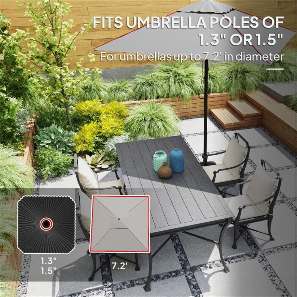 Heavy Duty Umbrella Base - Round Patio Market Umbrella Stand for Outdoor Deck & Garden view 5