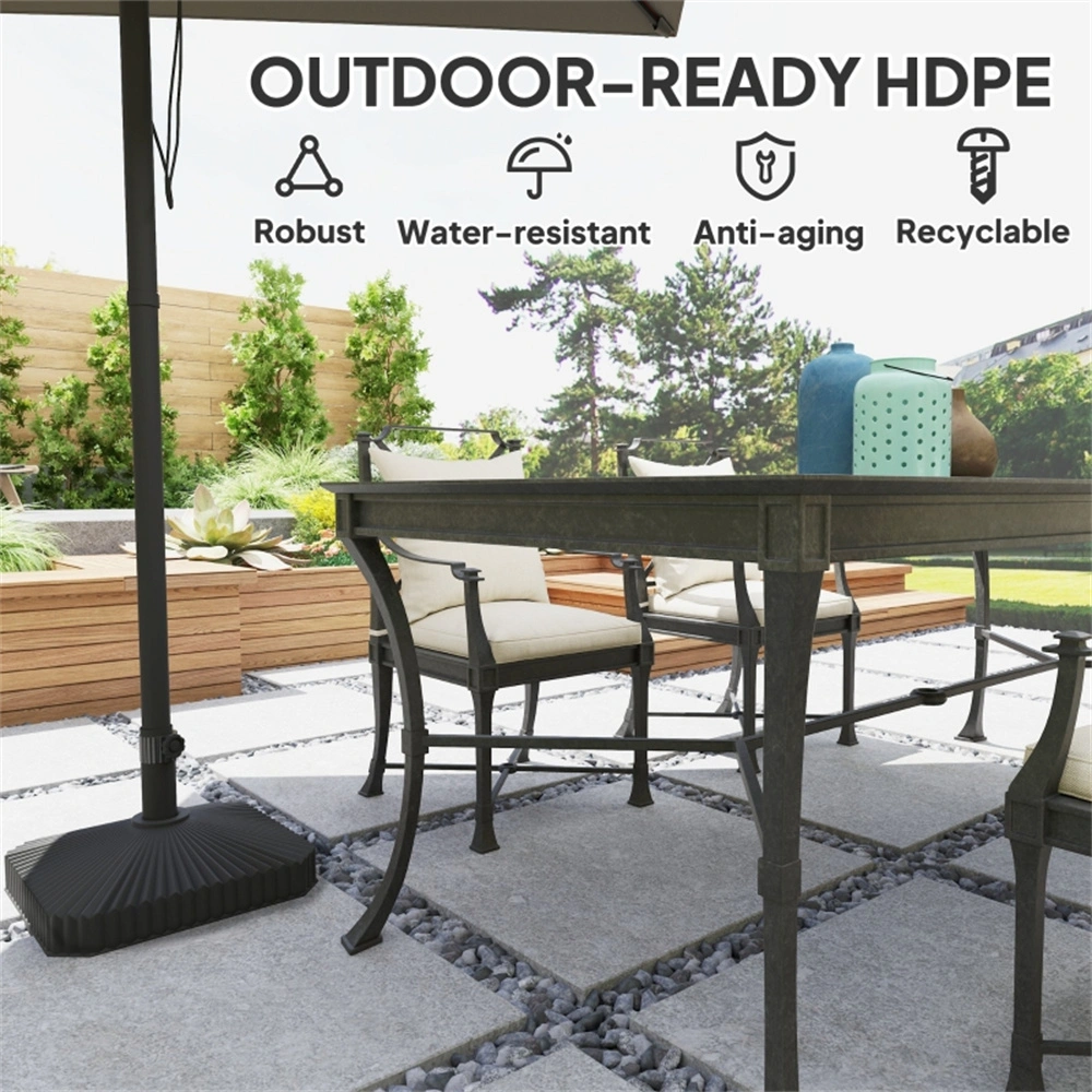 Heavy Duty Umbrella Base - Round Patio Market Umbrella Stand for Outdoor Deck & Garden view 6
