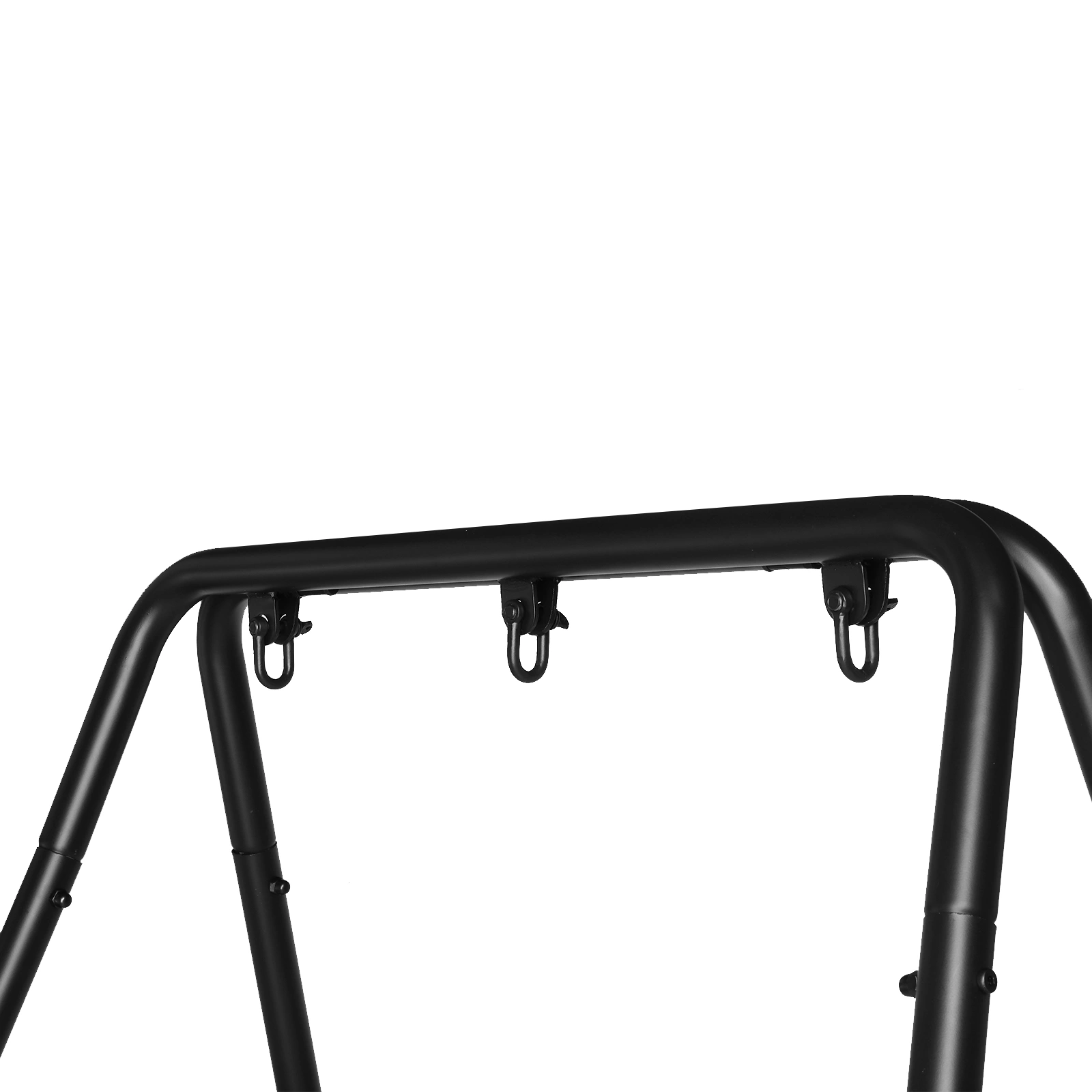 133*137*180cm Wrought Iron Four-Legged Standing 200kg Three Rings Hanging Chair Frame Black view 18