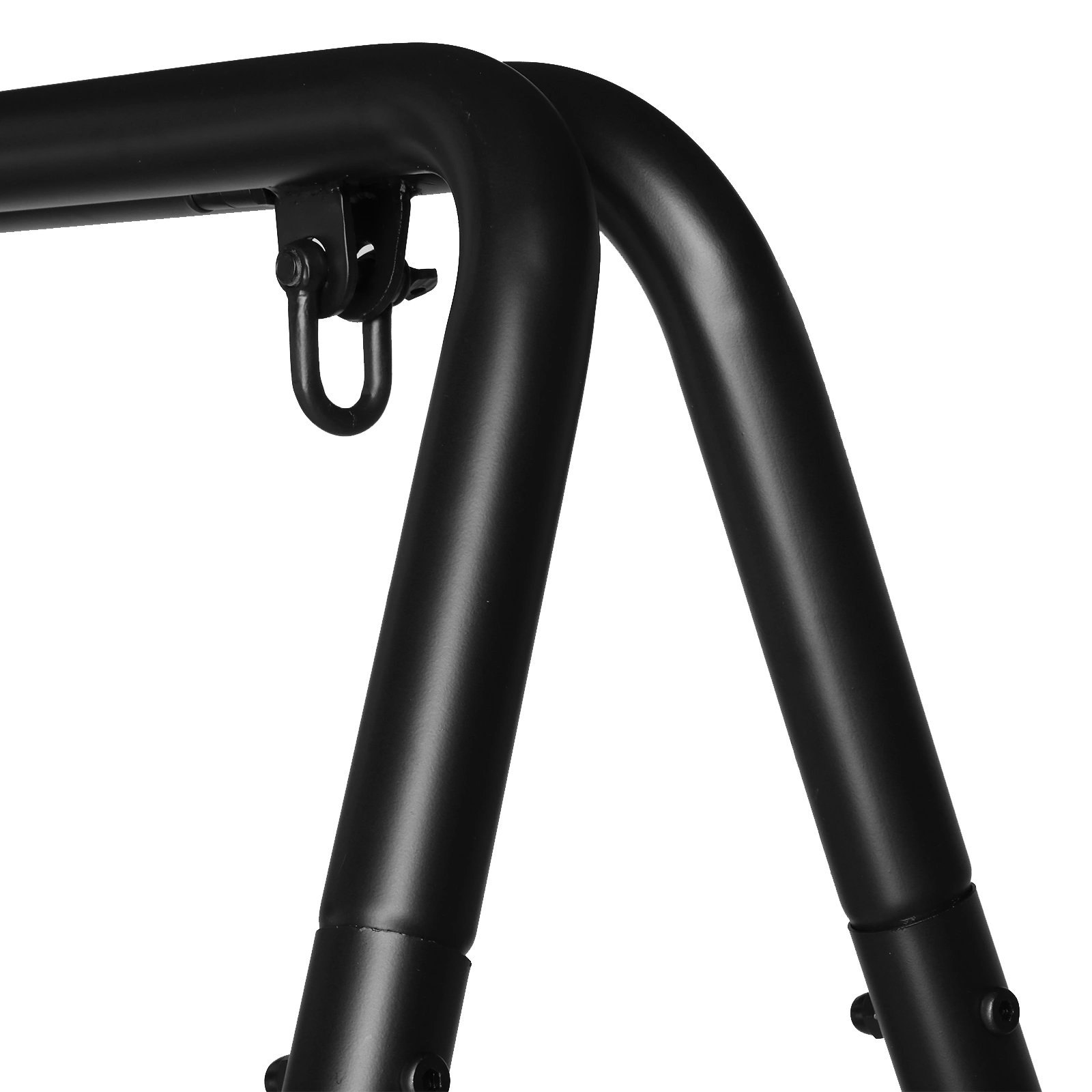 133*137*180cm Wrought Iron Four-Legged Standing 200kg Three Rings Hanging Chair Frame Black view 19