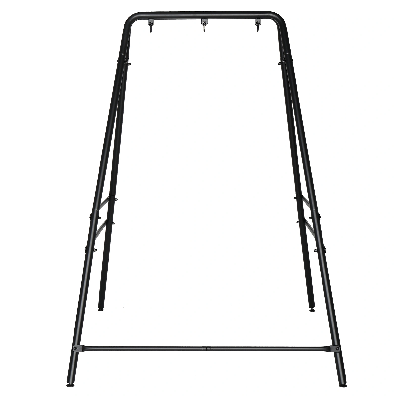 133*137*180cm Wrought Iron Four-Legged Standing 200kg Three Rings Hanging Chair Frame Black view 9