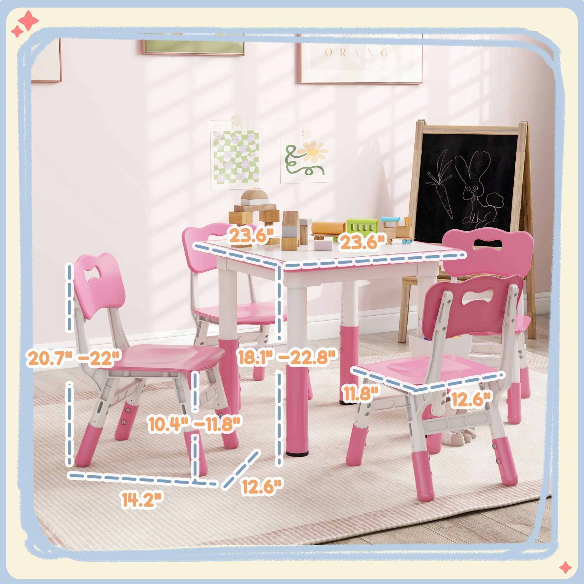 Kids Desk and Chair Set