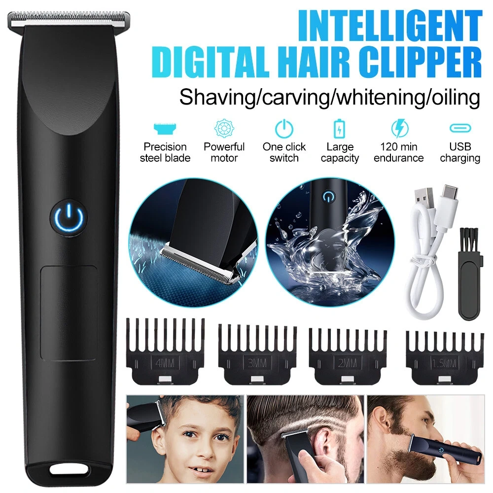 Men's Electric Hair Clippers & Beard Trimmer 2-in-1 Professional Barber Shaving Machine - Black view 5
