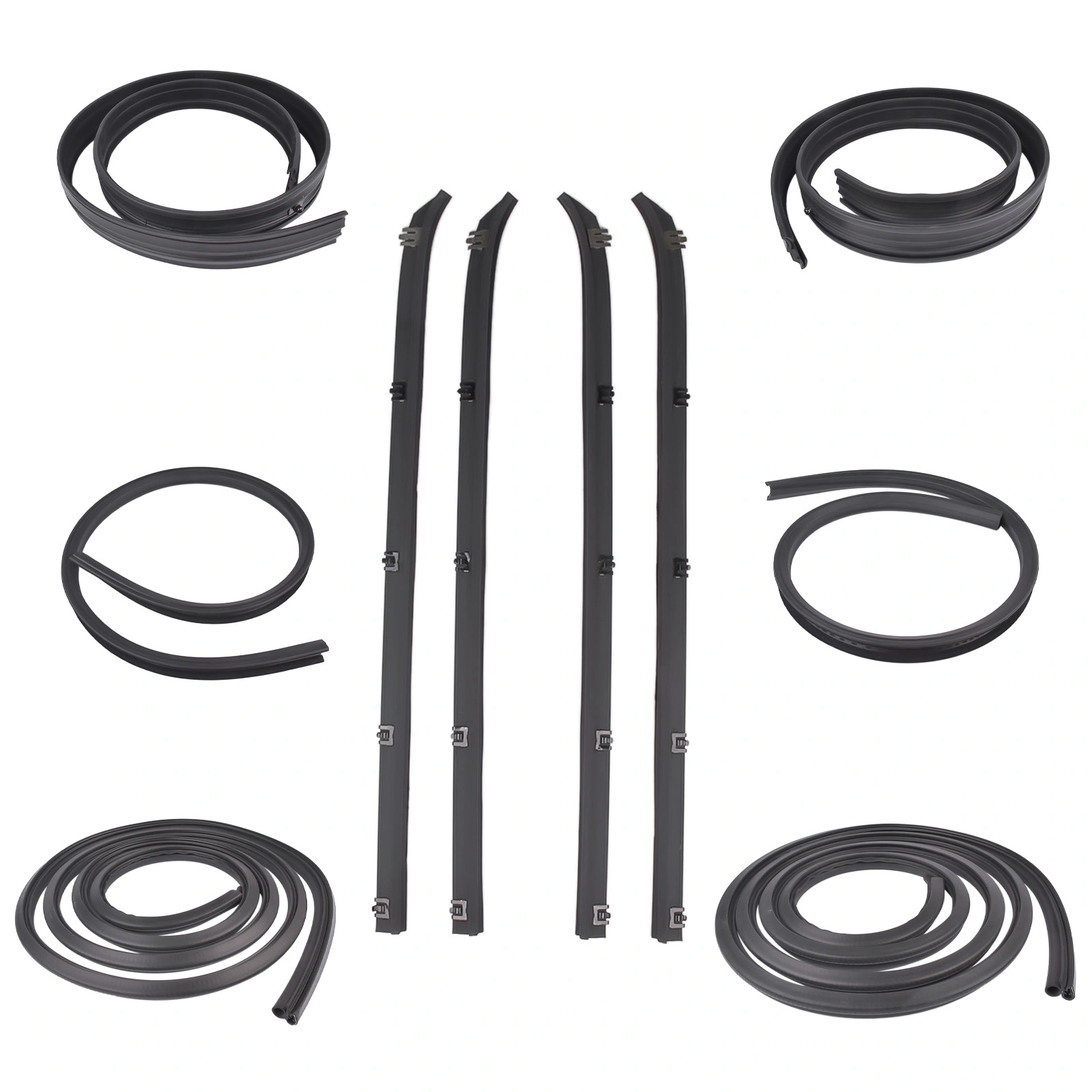 10x Door Window Weatherstrip Seal Kit for Dodge Truck Ram charger Plymouth D150 D250 D350 1980-1993 view 2
