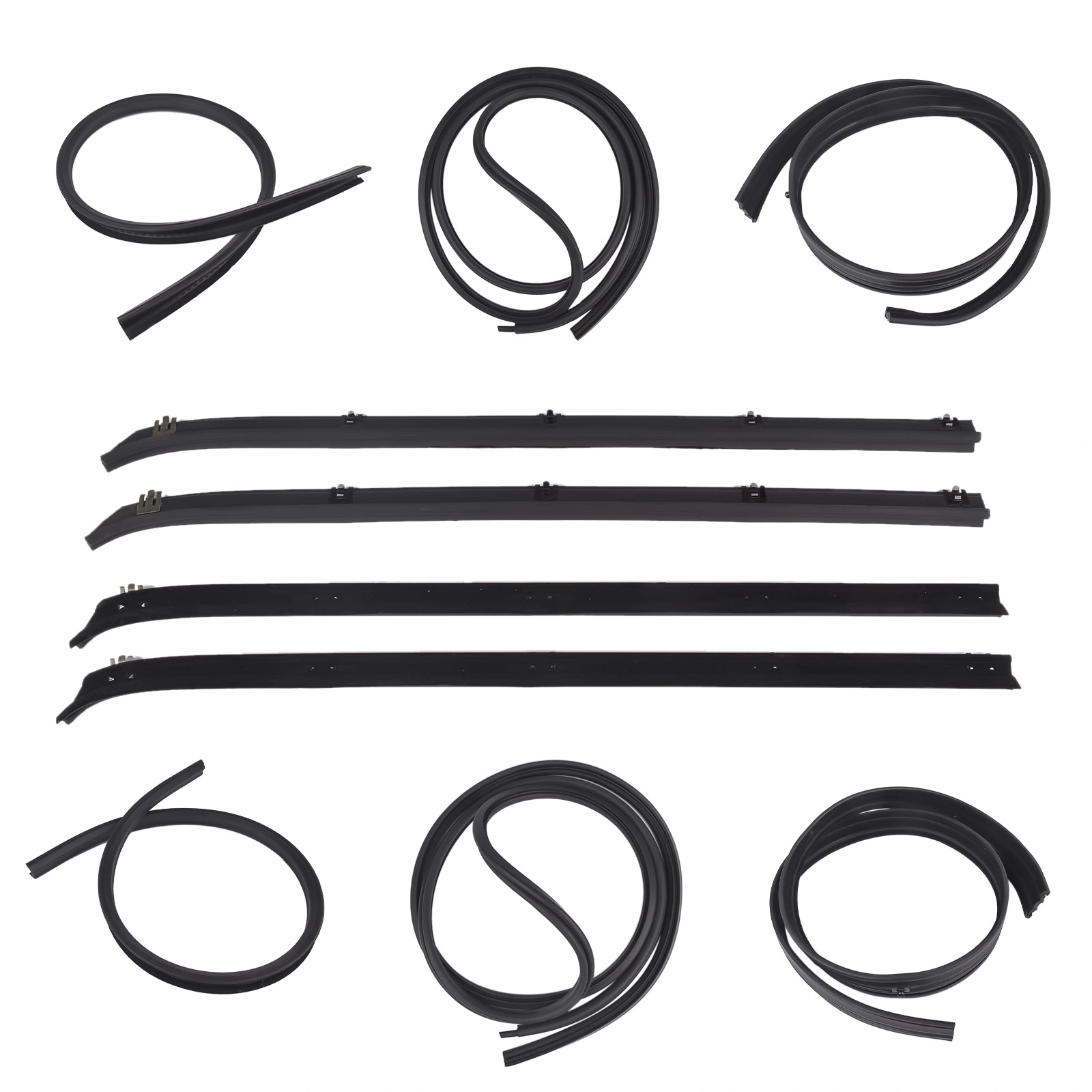 10x Door Window Weatherstrip Seal Kit for Dodge Truck Ram charger Plymouth D150 D250 D350 1980-1993 view 3