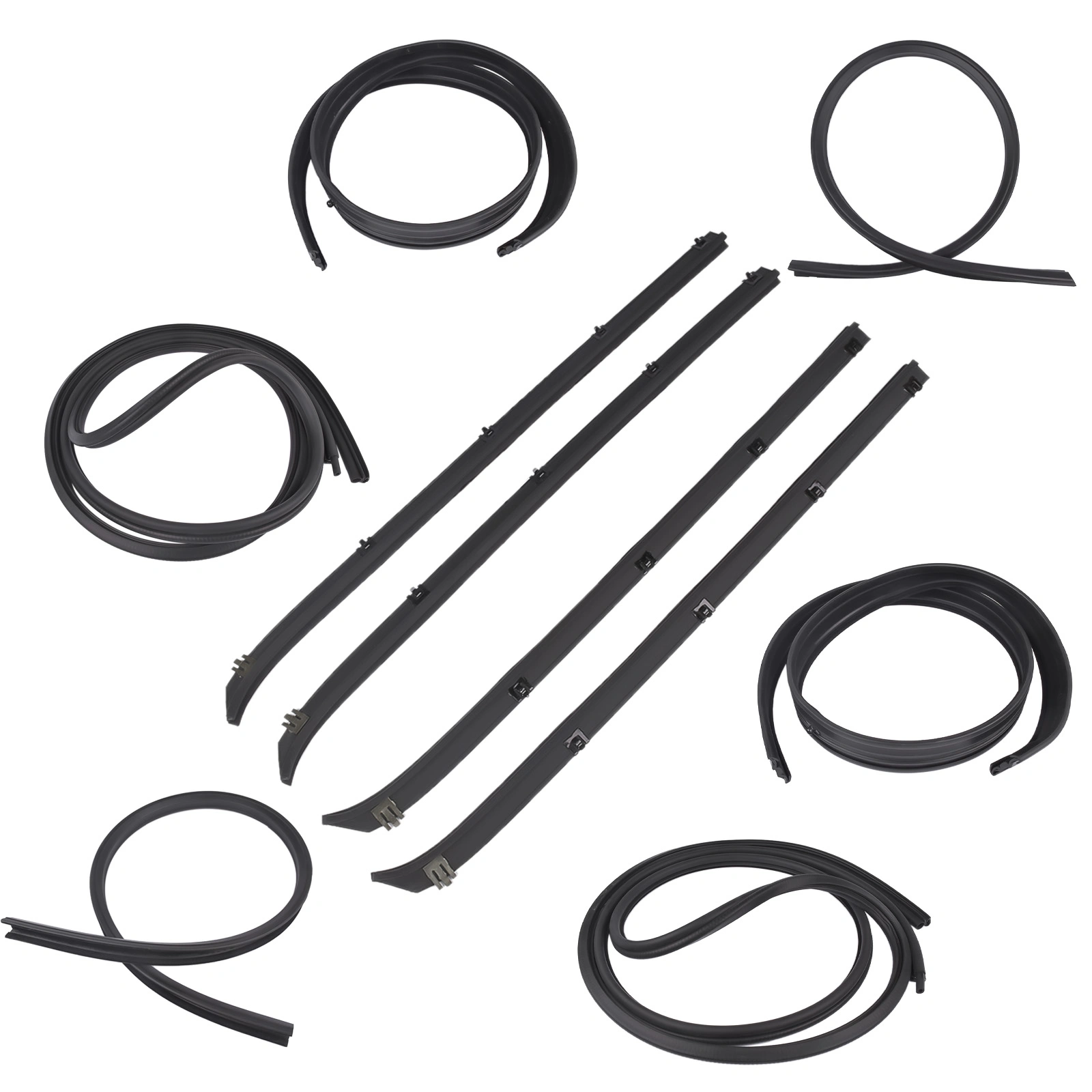 10x Door Window Weatherstrip Seal Kit for Dodge Truck Ram charger Plymouth D150 D250 D350 1980-1993 view 6