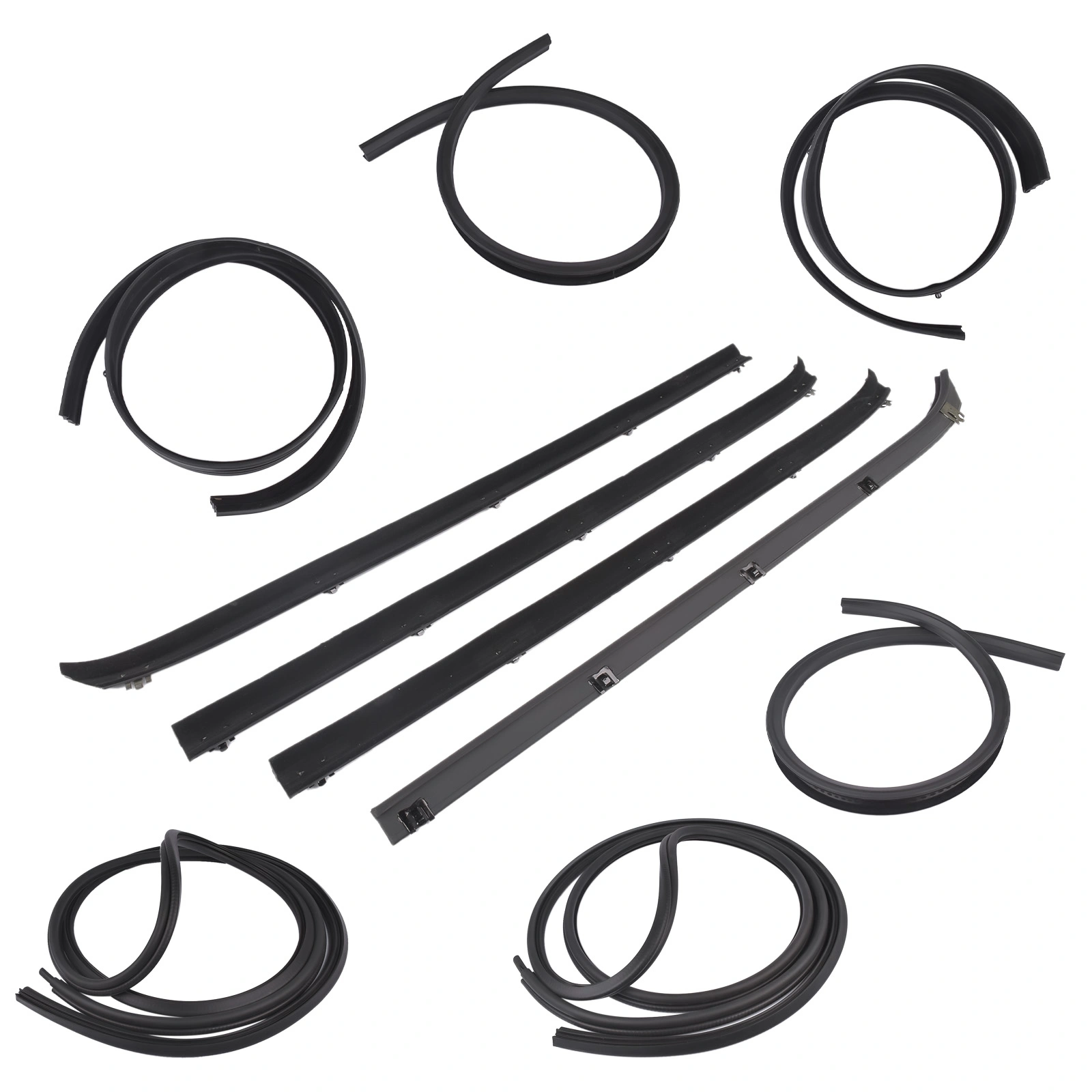 10x Door Window Weatherstrip Seal Kit for Dodge Truck Ram charger Plymouth D150 D250 D350 1980-1993 view 8