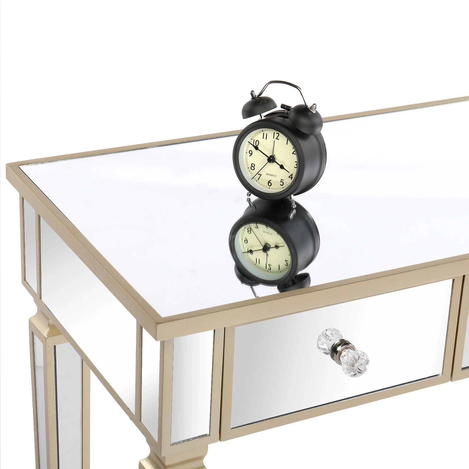 Three Drawers Mirror Table Dressing Table Console Table view 13