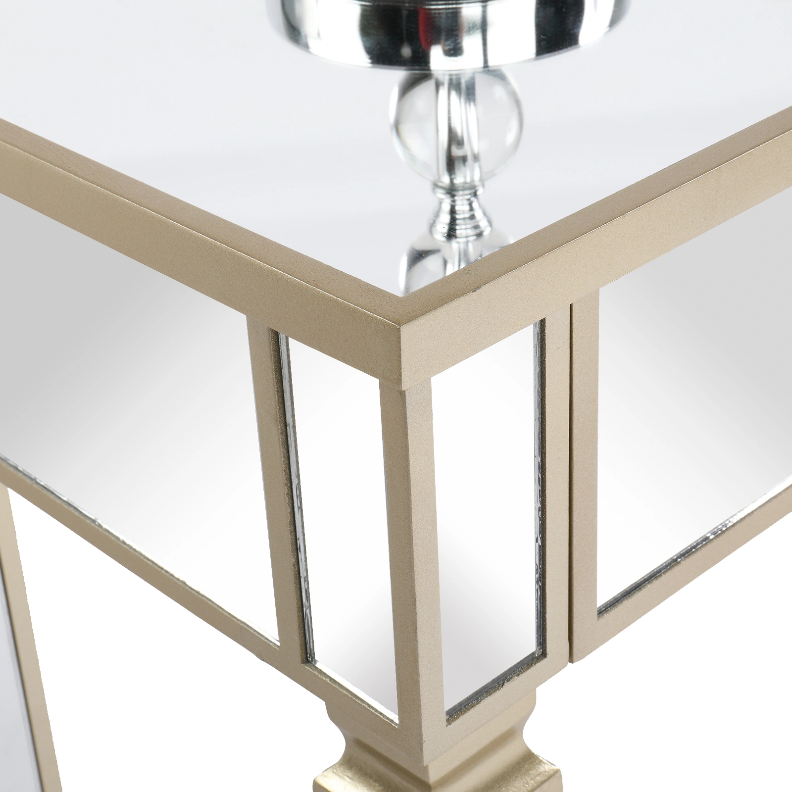 Three Drawers Mirror Table Dressing Table Console Table view 7