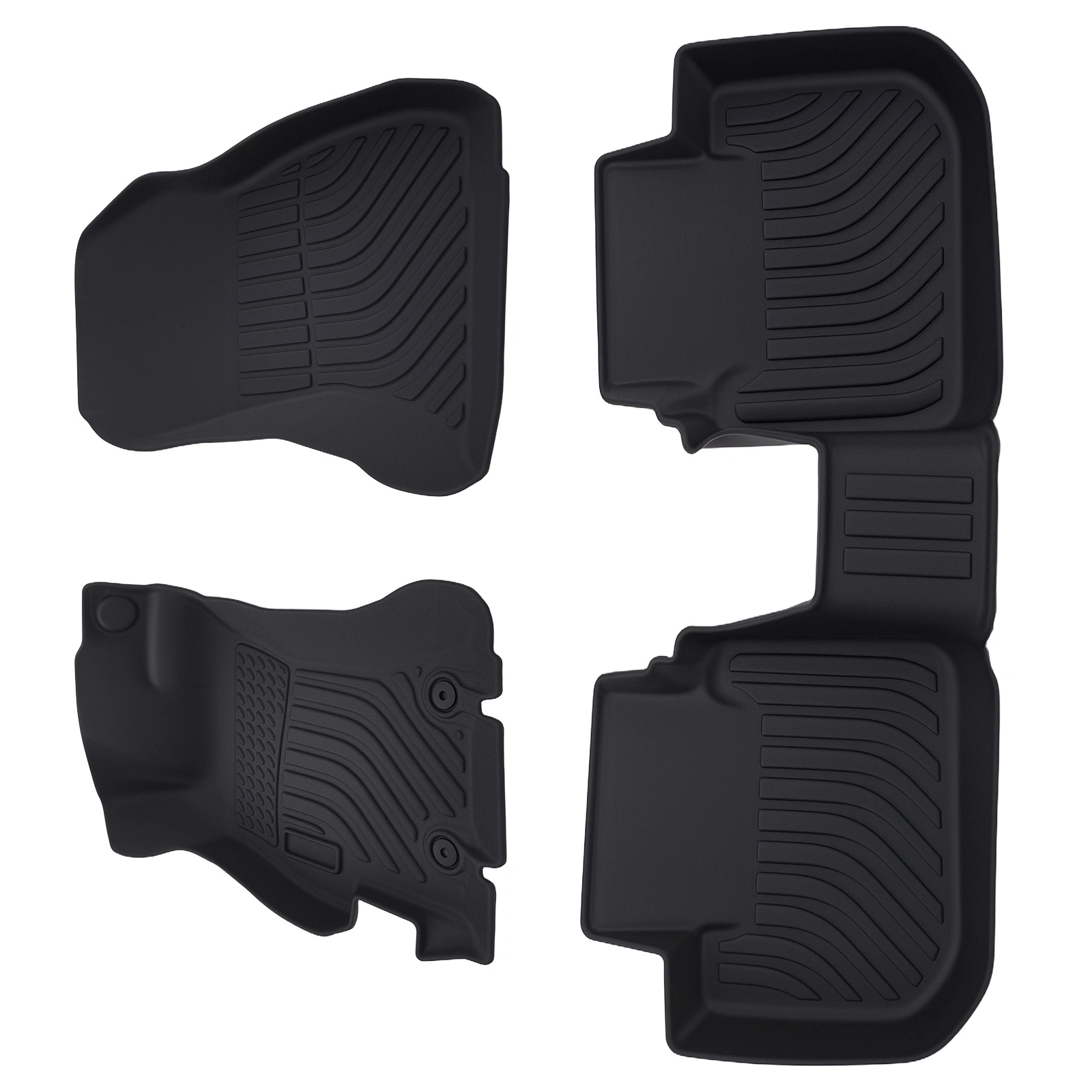 All-Weather TPE Floor Liners fit for Subaru Impreza/WRX/Crosstrek Black Car Carpet view 6