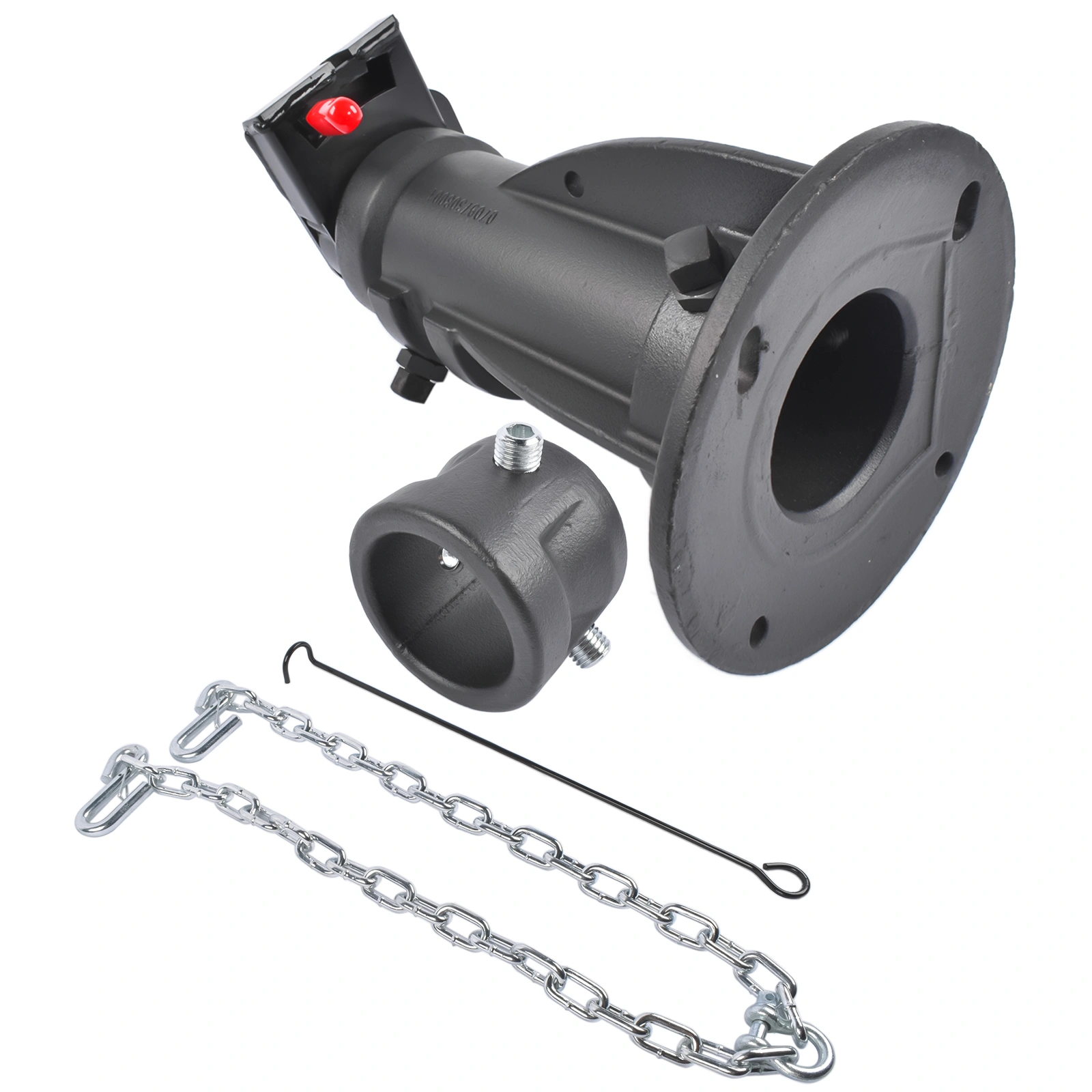 Adjustable 5th-Wheel-to-Gooseneck Adapter 12"-16" - 20,000 lb Cushioned for RV Trailer Camper, #C5G1216 view 2