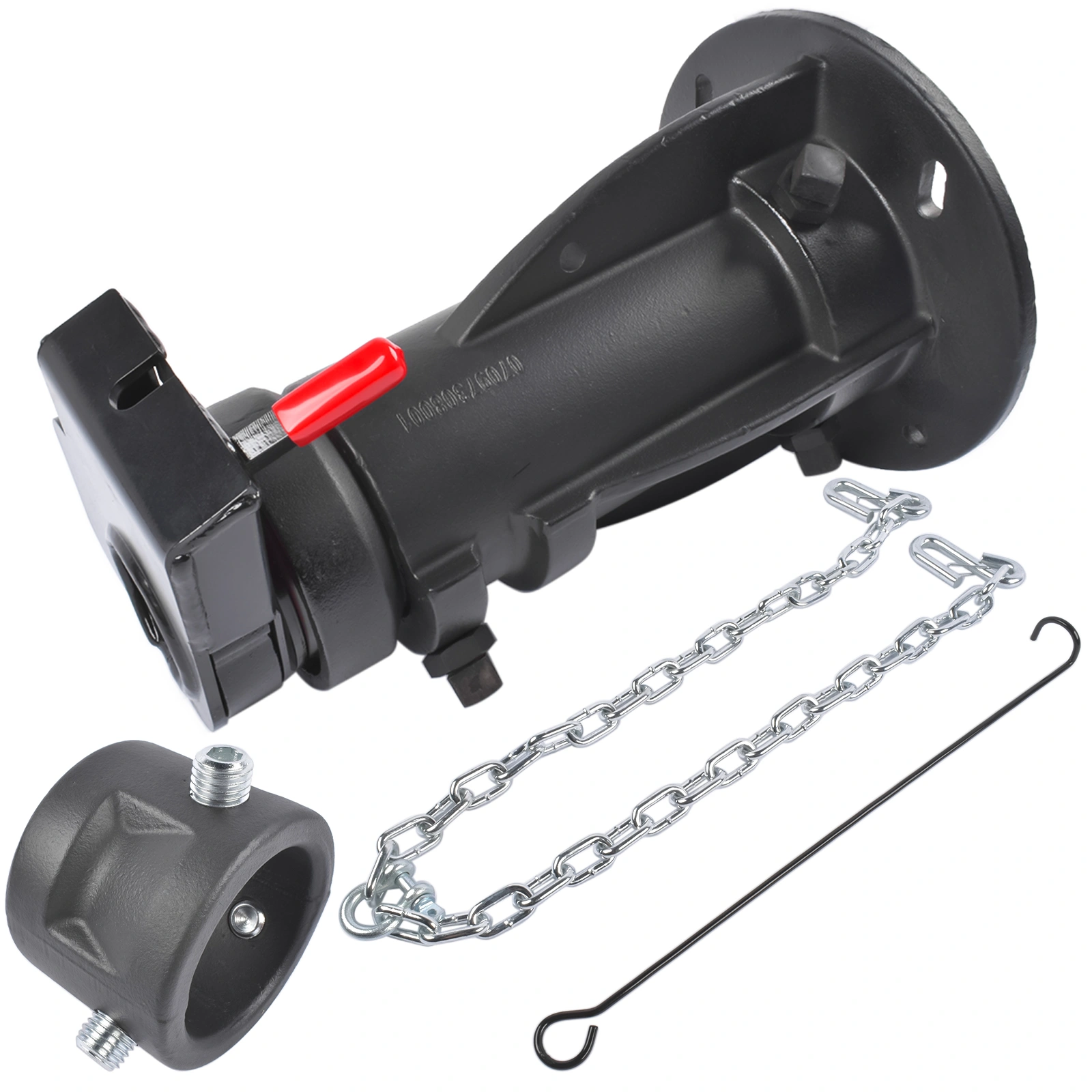 Adjustable 5th-Wheel-to-Gooseneck Adapter 12"-16" - 20,000 lb Cushioned for RV Trailer Camper, #C5G1216 view 7