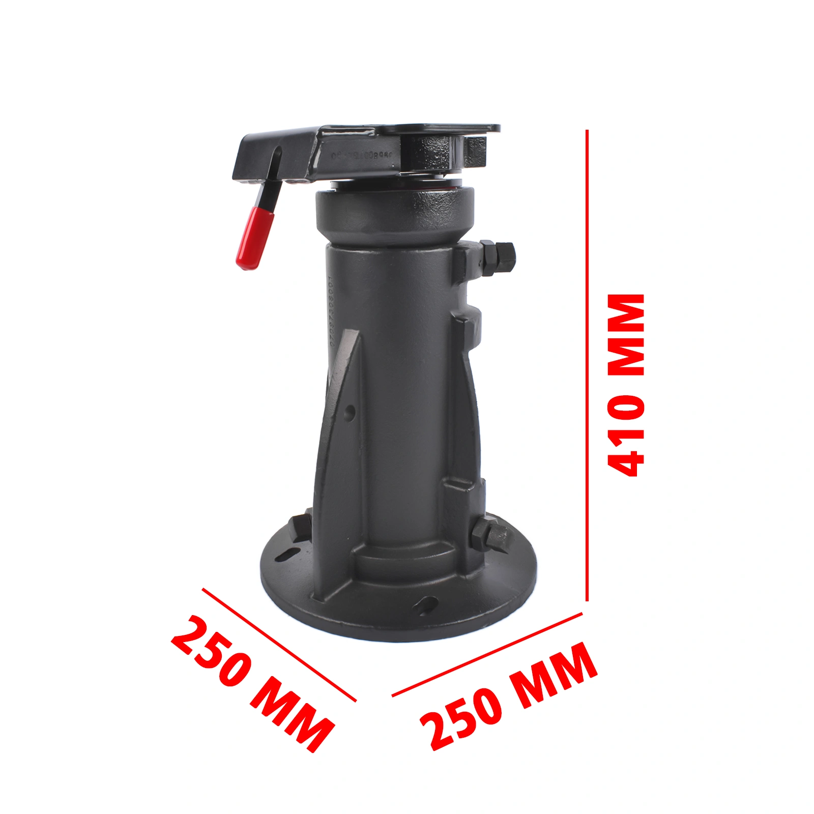 Adjustable 5th-Wheel-to-Gooseneck Adapter 12"-16" - 20,000 lb Cushioned for RV Trailer Camper, #C5G1216 view 9