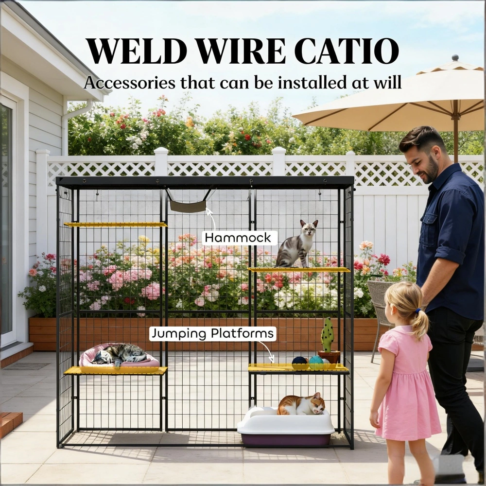 Pet Cat Cage with Door for Indoor Small Animal Housing view 6