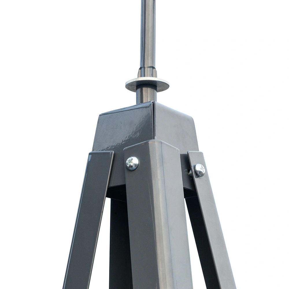 8FT Weather Resistant Yard Garden Windmill Gray & Red view 10