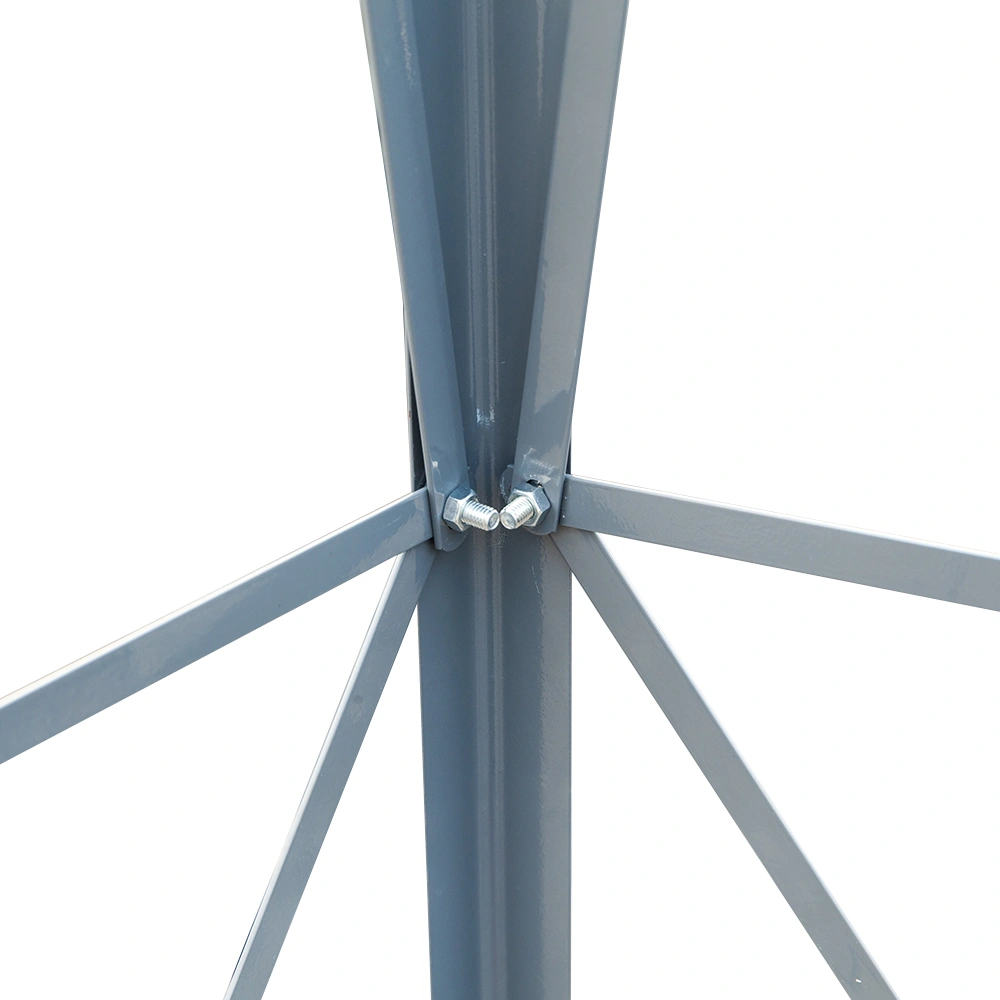 8FT Weather Resistant Yard Garden Windmill Gray & Red view 11