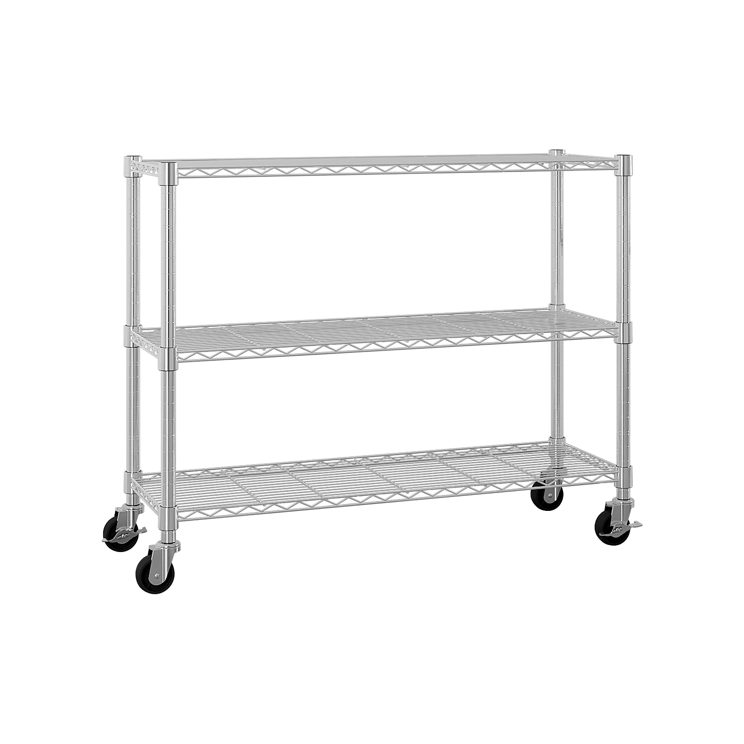 6-Tier disassembly and free assembly NSF-Certified Steel Wire Shelving with Wheels view 5