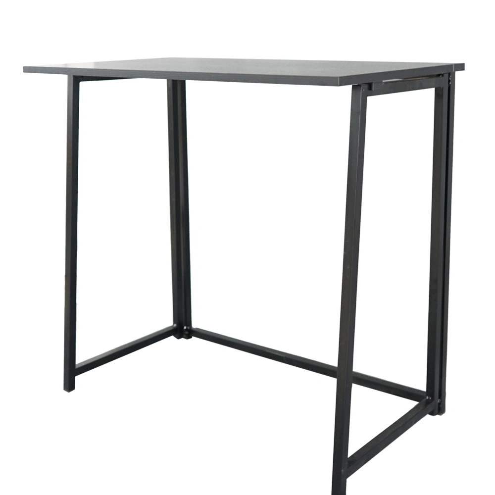 Collapsible Computer Desk, Simple Black Folding Study Table, Space Saving