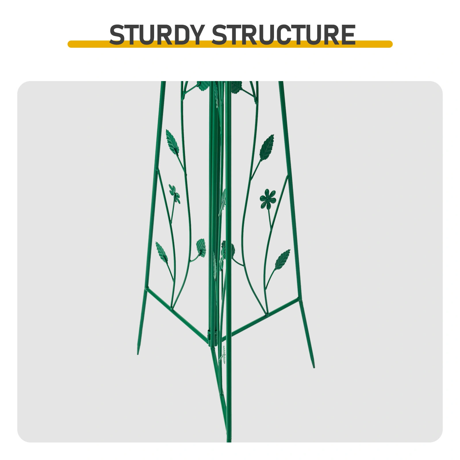 6.2ft Green 5-Blade Iron Windmill with Tripod Stand view 9