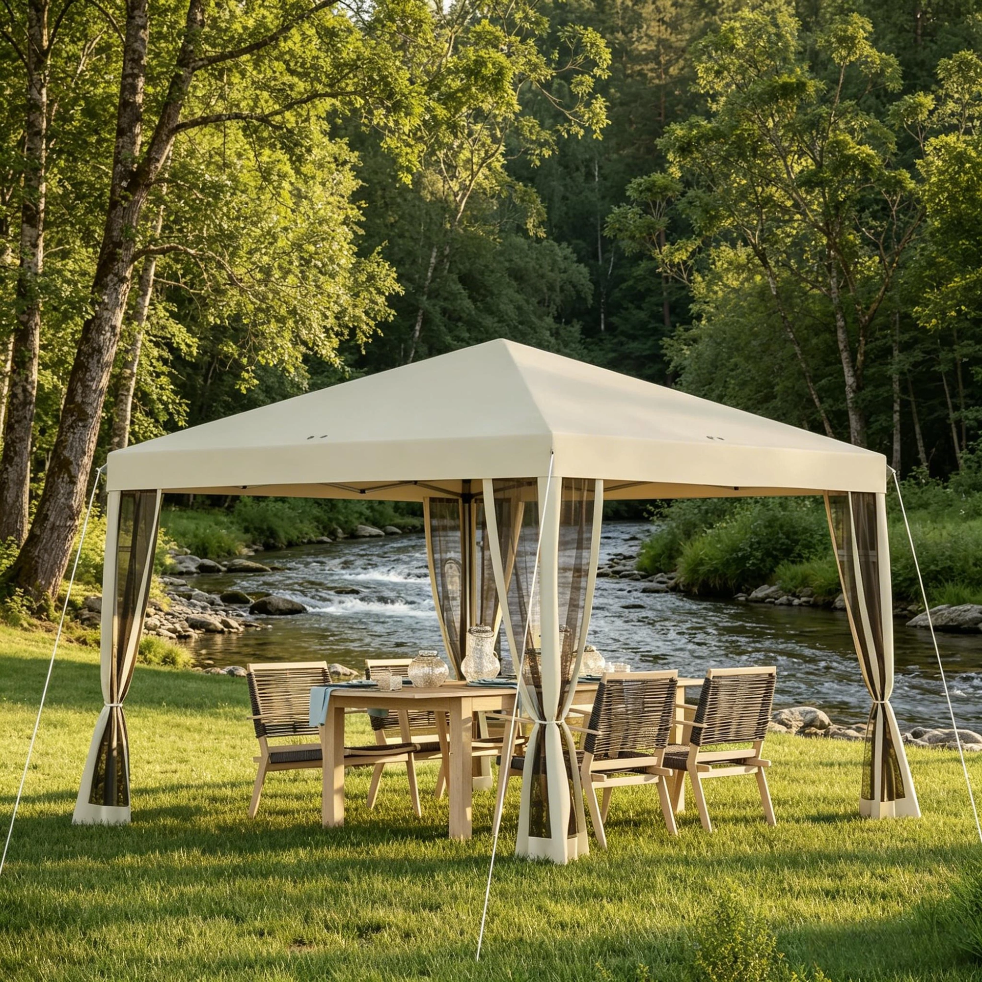 Pop Up Canopy Tent with Netting view 6