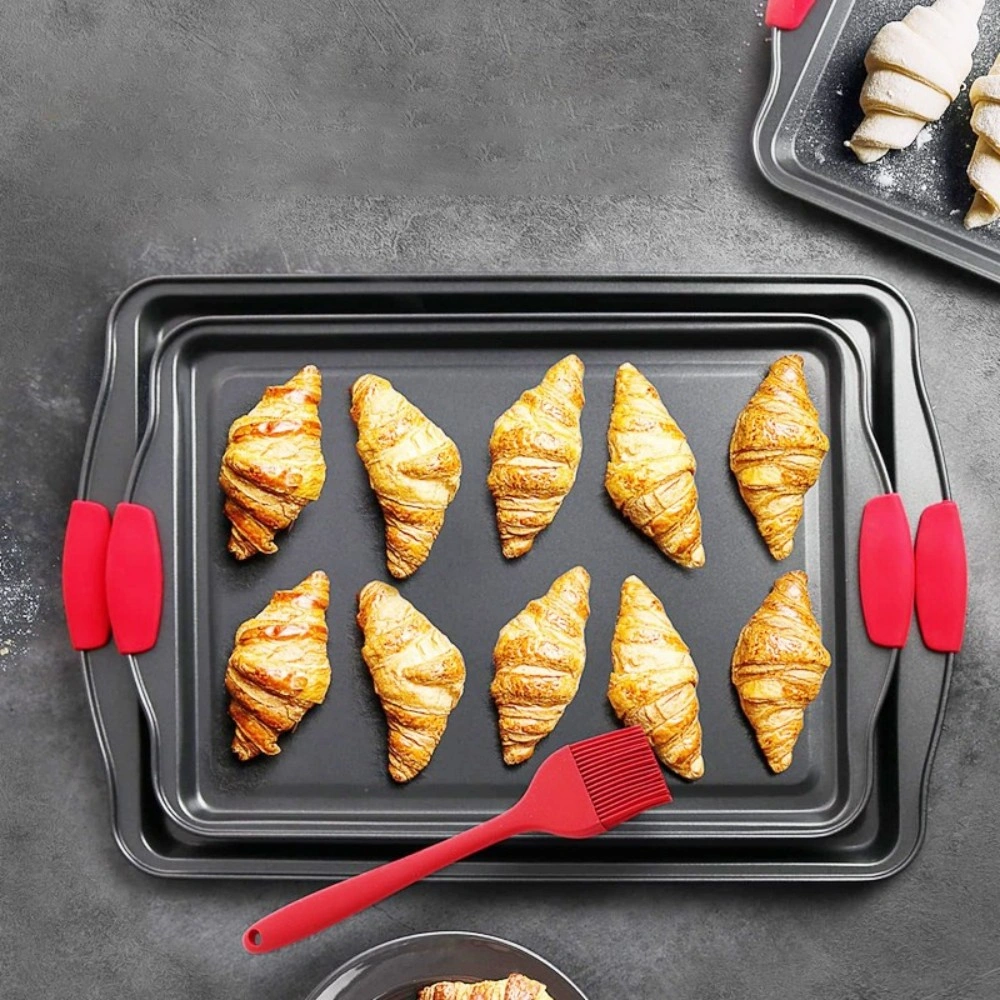 5 Piece Non-Stick Baking Tray Set, Premium Oven Sheets for Roasting & Baking view 2