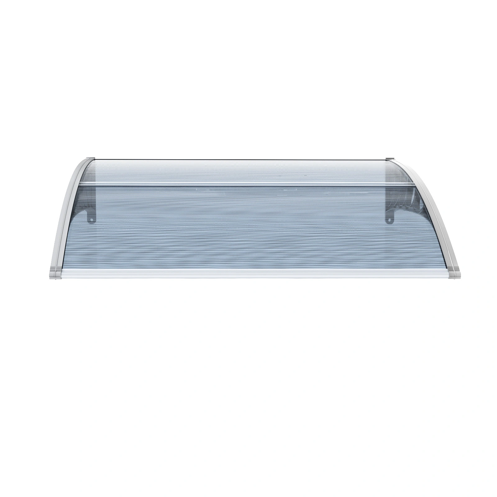 Awning for Door Entrance Window, 38x40 Inch Window Canopy Exterior, UV Rain Snow Protection for House Porch Patio Deck, Gray Bracket & Gray Blue Board view 3