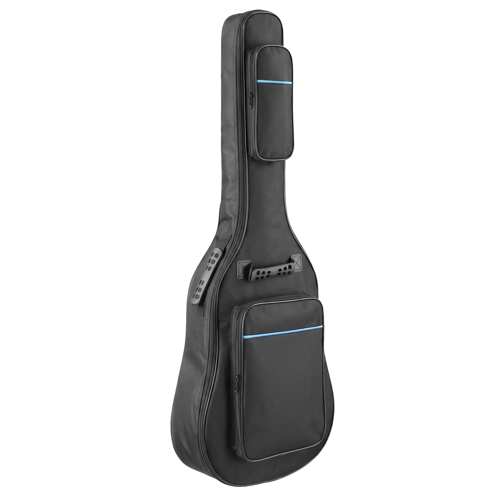 41 Inch 600D Oxford Cloth Acoustic Guitar Bag Black With Blue Line view 11