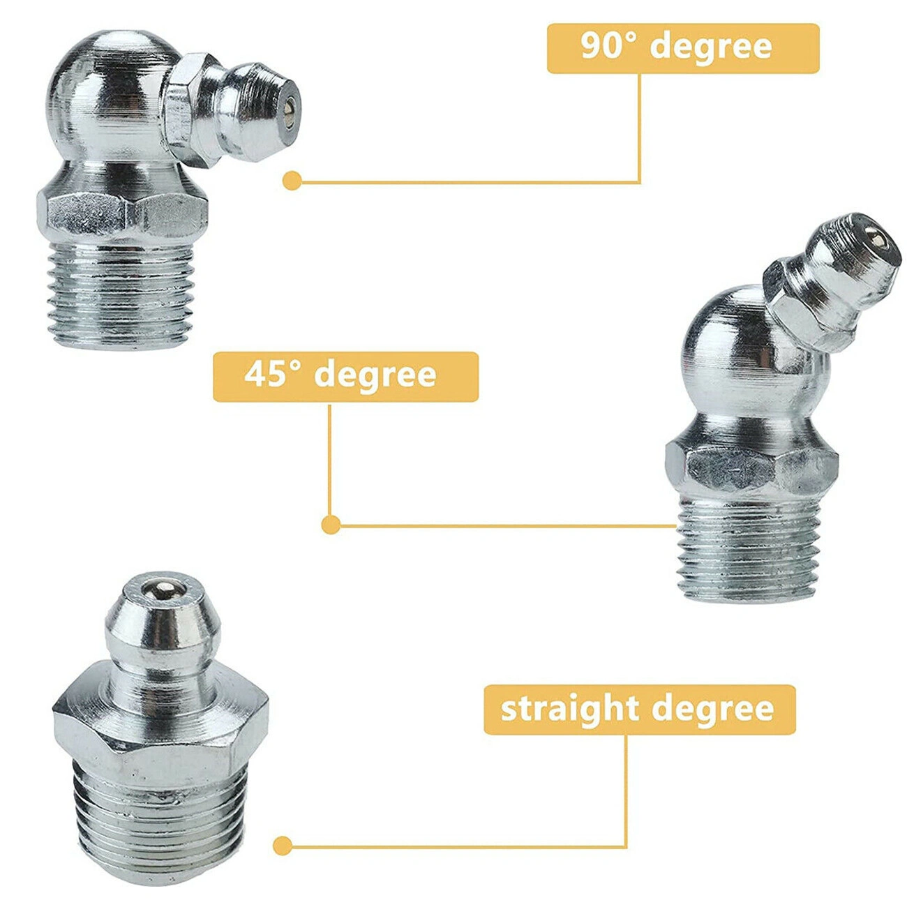 Double Handle Oil Nozzle Lock Plier High Pressure Grease Gun Coupler Adapter Kit Automotive Tool Replacement Accessories view 5