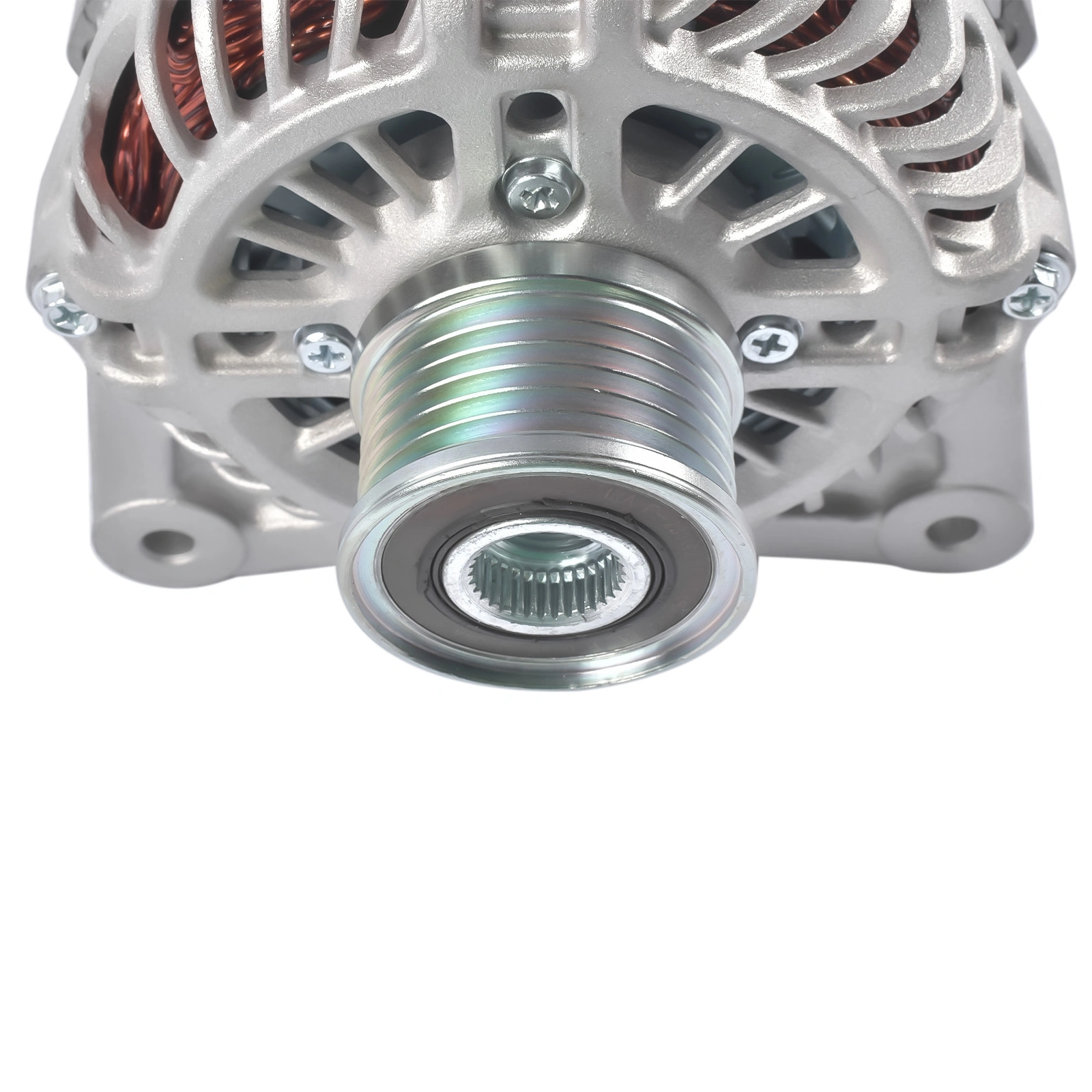 110A 12V Alternator with 6-Groove Clockise Fits for Nissan Juke 1.6L l4 GAS 2011-2017 231001KM1A view 10