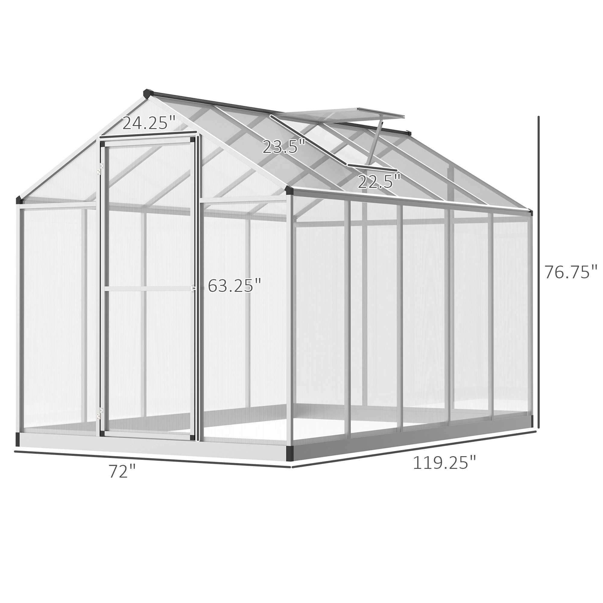Greenhouse Walk-in Grow House(Not Supported non-defective remorse returns) view 3