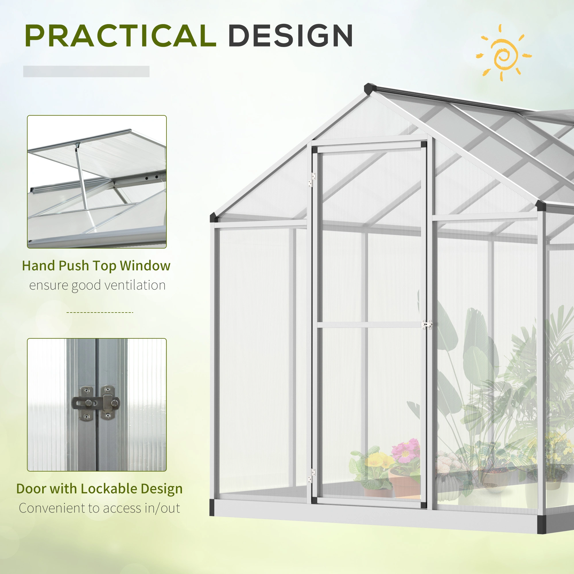 Greenhouse Walk-in Grow House(Not Supported non-defective remorse returns) view 5