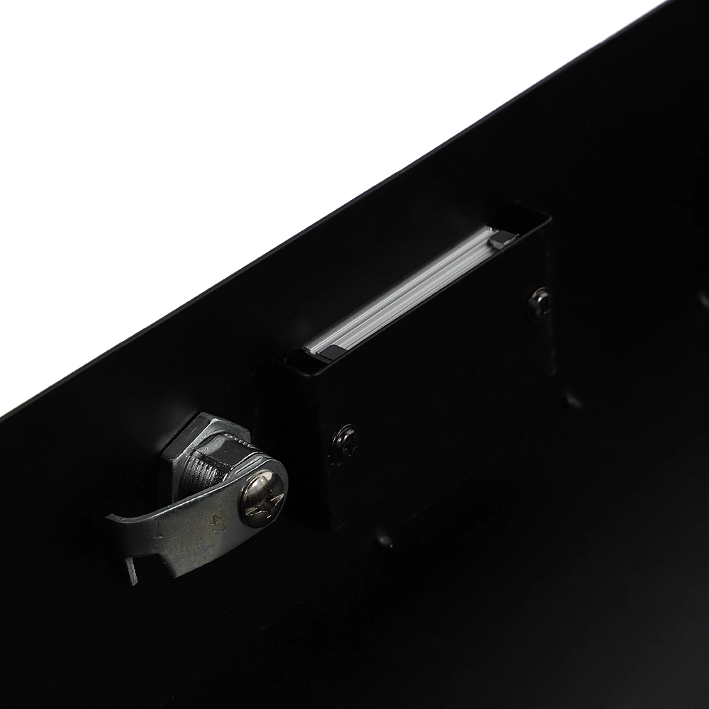 19" 2U Steel Plate DJ Drawer Equipment Cabinet with Keys Black view 13