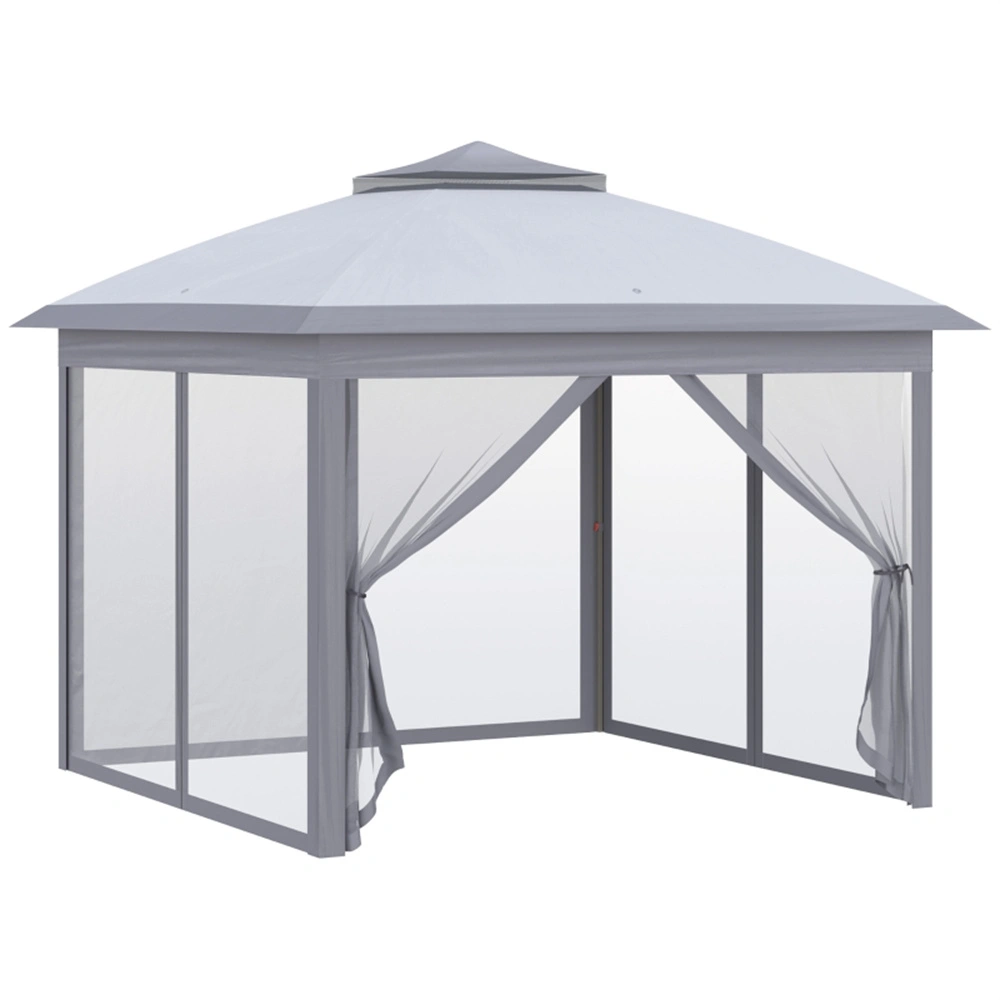 Camping Tent Party Tent 10x10 Waterproof Pop-Up Canopy with Side Walls Portable Outdoor Shelter view 2