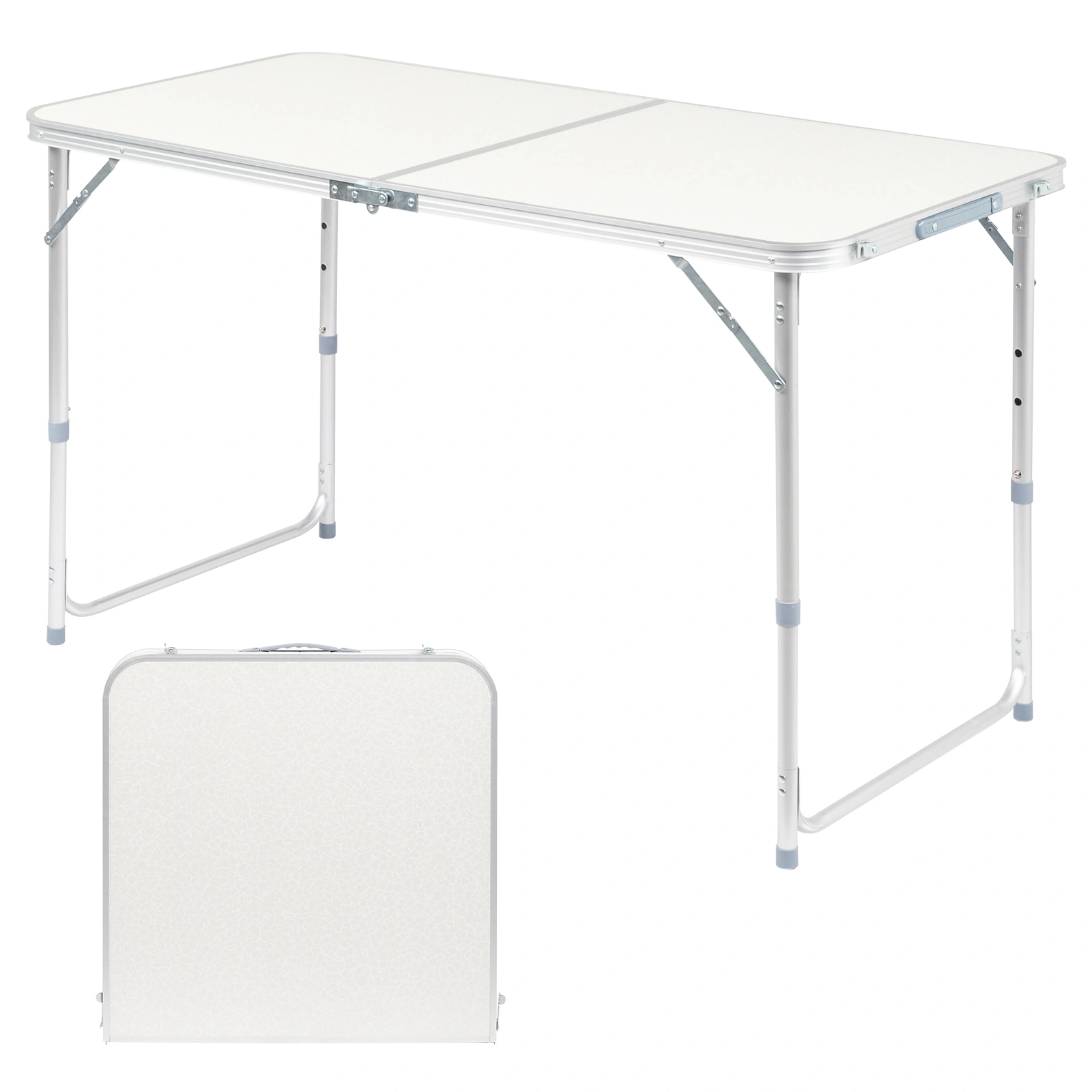 120 x 60 x 70 4Ft Portable Multipurpose Folding Table White view 35