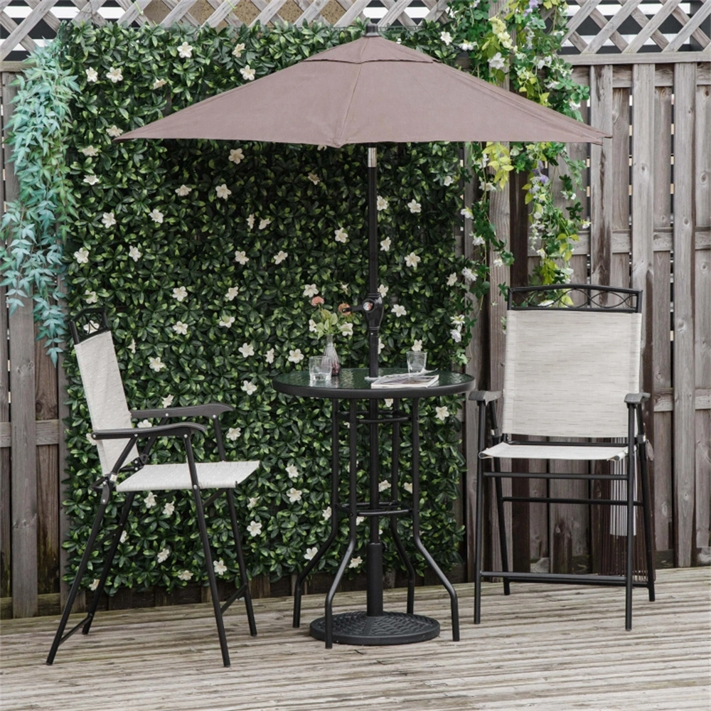 Tavern Table and Chair Set - 3 Piece Counter Height Dining Set for Home, Kitchen & Bar Area view 2