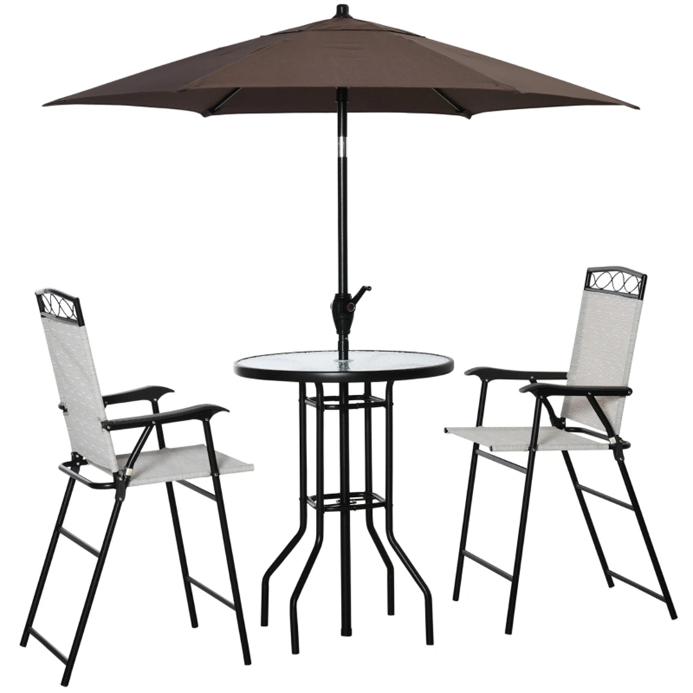 Tavern Table and Chair Set - 3 Piece Counter Height Dining Set for Home, Kitchen & Bar Area view 7