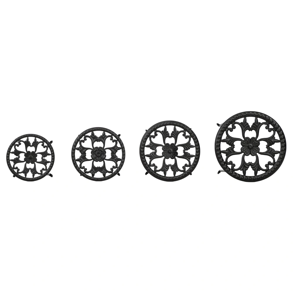 4 Round Ironwork Plant Racks With 4-1 Black Paint Prints view 10