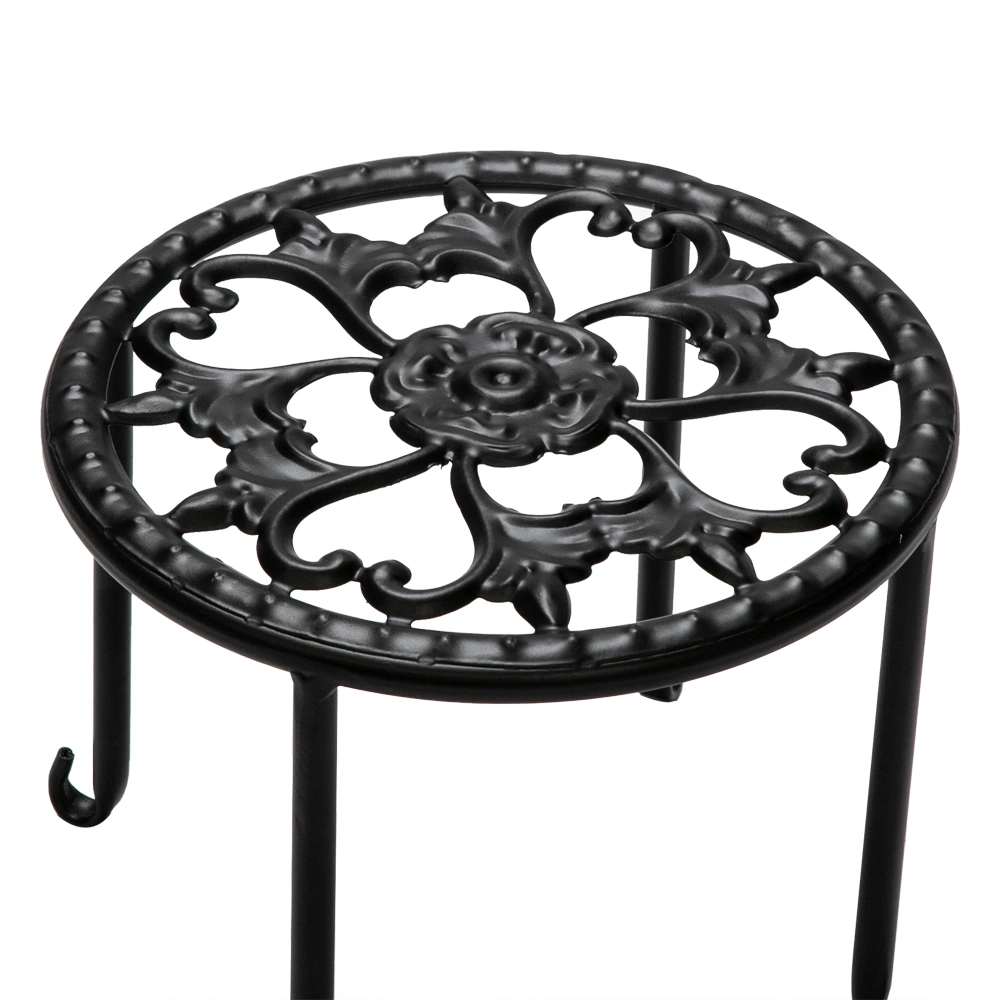 4 Round Ironwork Plant Racks With 4-1 Black Paint Prints view 14