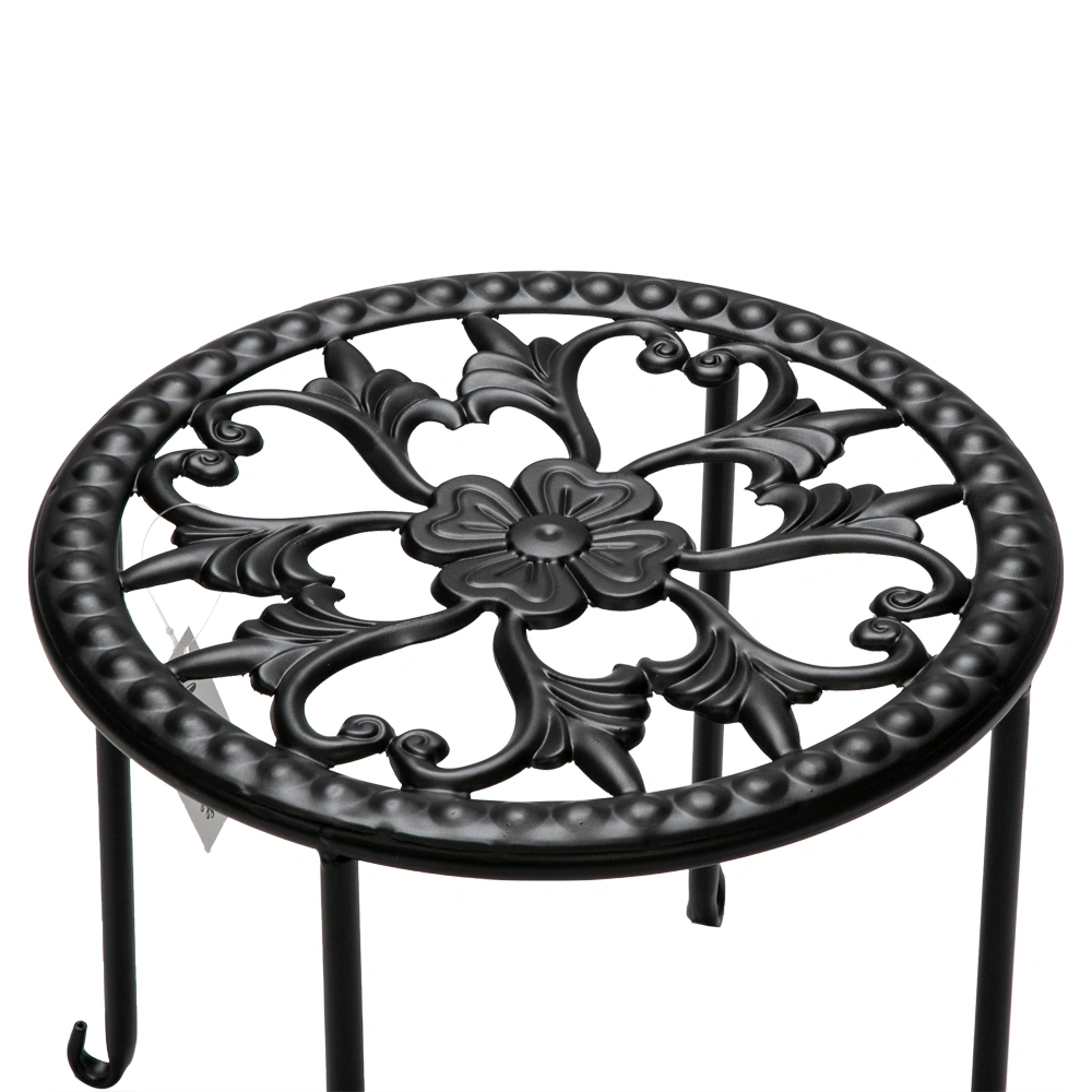 4 Round Ironwork Plant Racks With 4-1 Black Paint Prints view 15