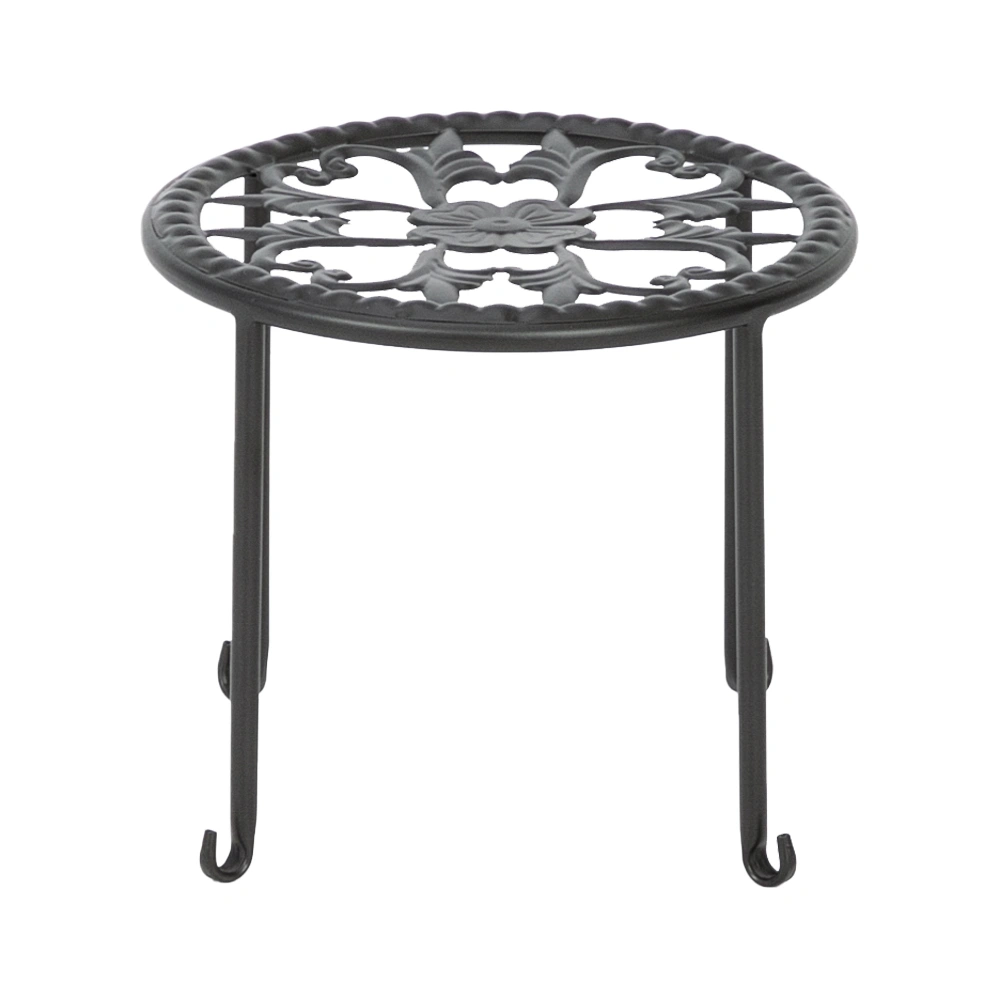 4 Round Ironwork Plant Racks With 4-1 Black Paint Prints view 3