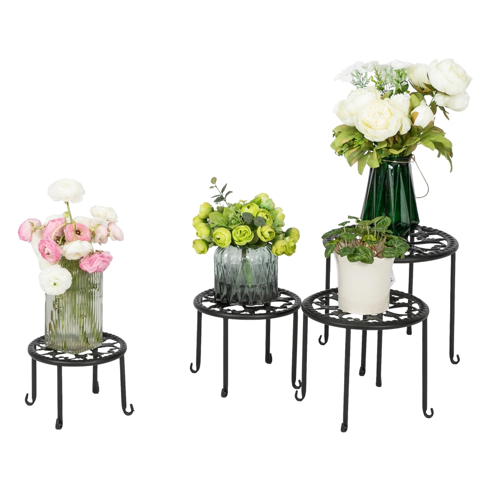 4 Round Ironwork Plant Racks With 4-1 Black Paint Prints view 8