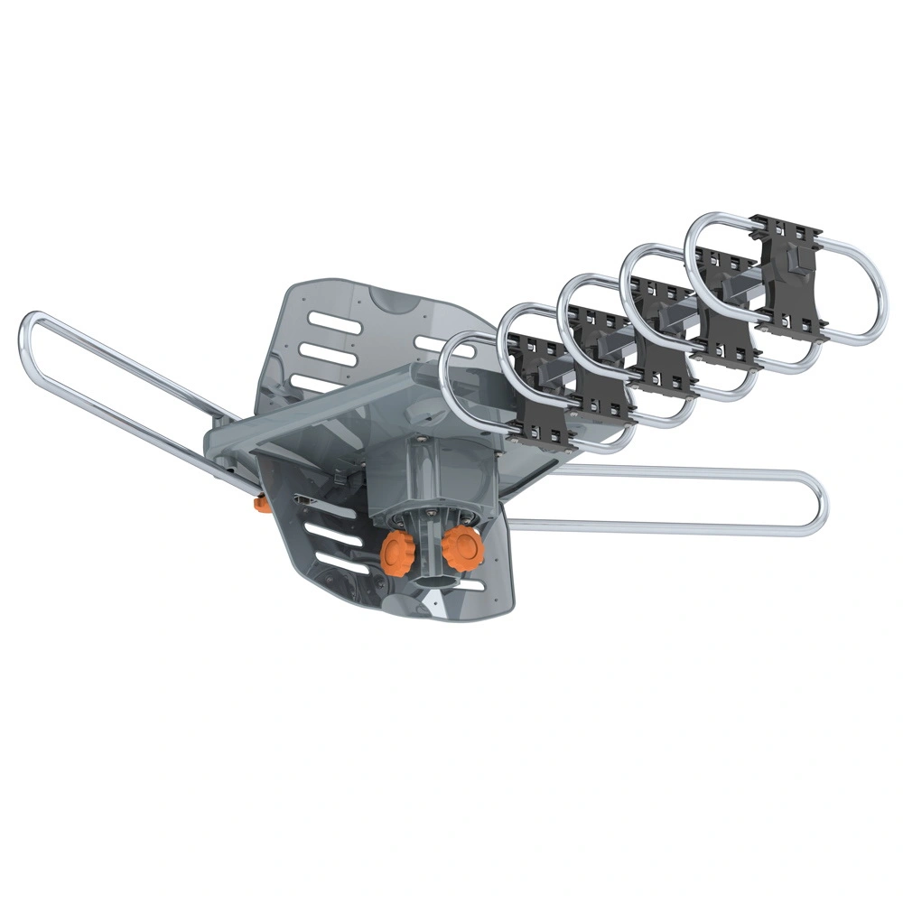 360-Degree Rotation UV Dual Bands 28-36dB Outdoor Antenna Install-free Guide without Stand view 4