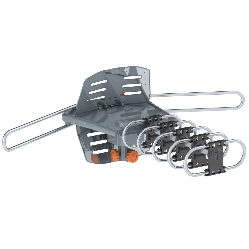 360-Degree Rotation UV Dual Bands 28-36dB Outdoor Antenna Install-free Guide without Stand view 5