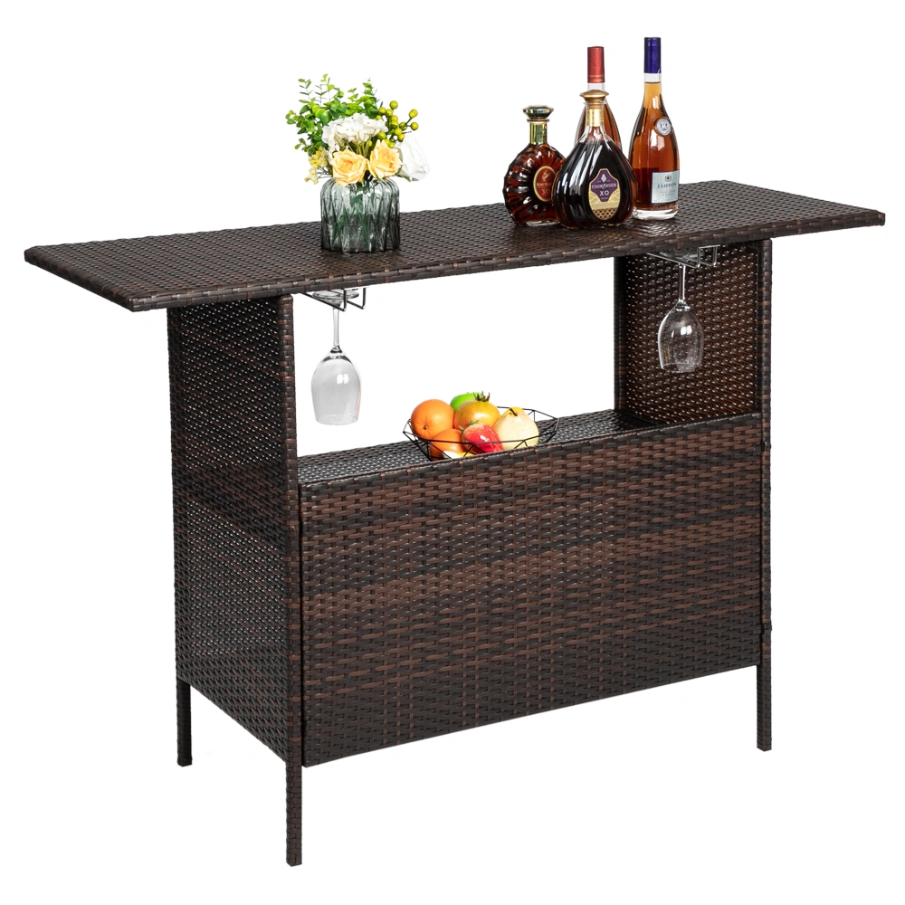 Modern Stylish And Beautiful Bar Table Brown Gradient view 20