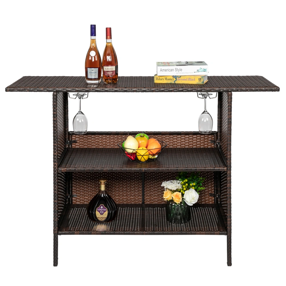Modern Stylish And Beautiful Bar Table Brown Gradient view 25